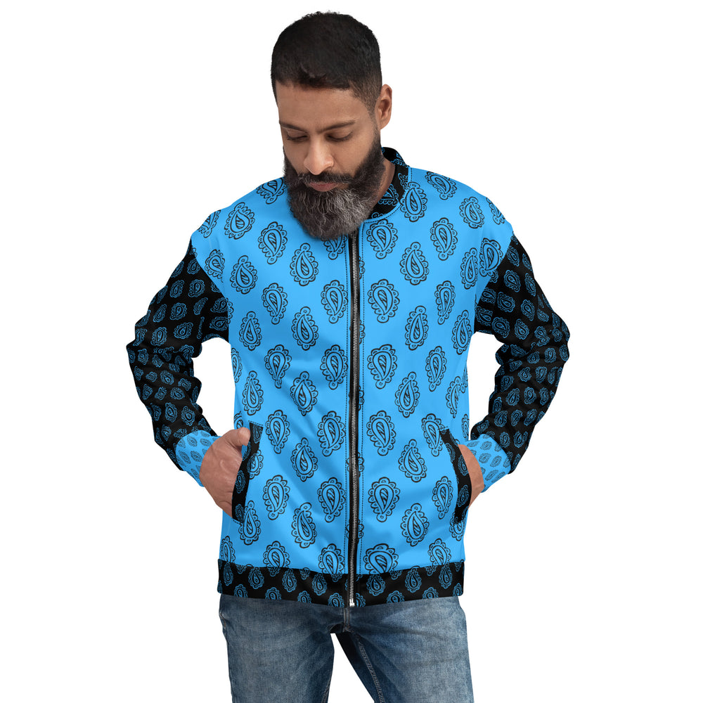 Gface Blue Bandana Unisex Bomber Jacket