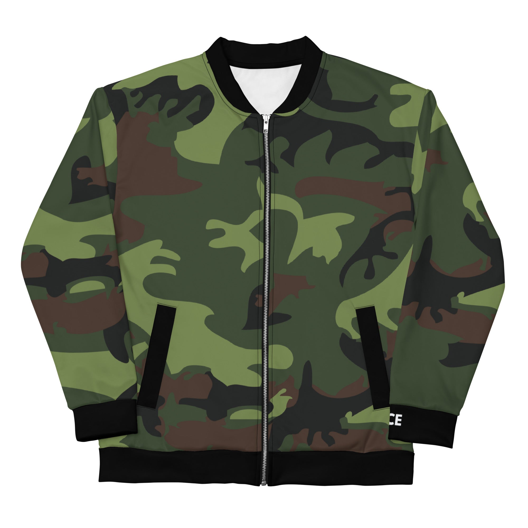 Gface Green Camo-Incognito Unisex Bomber Jacket