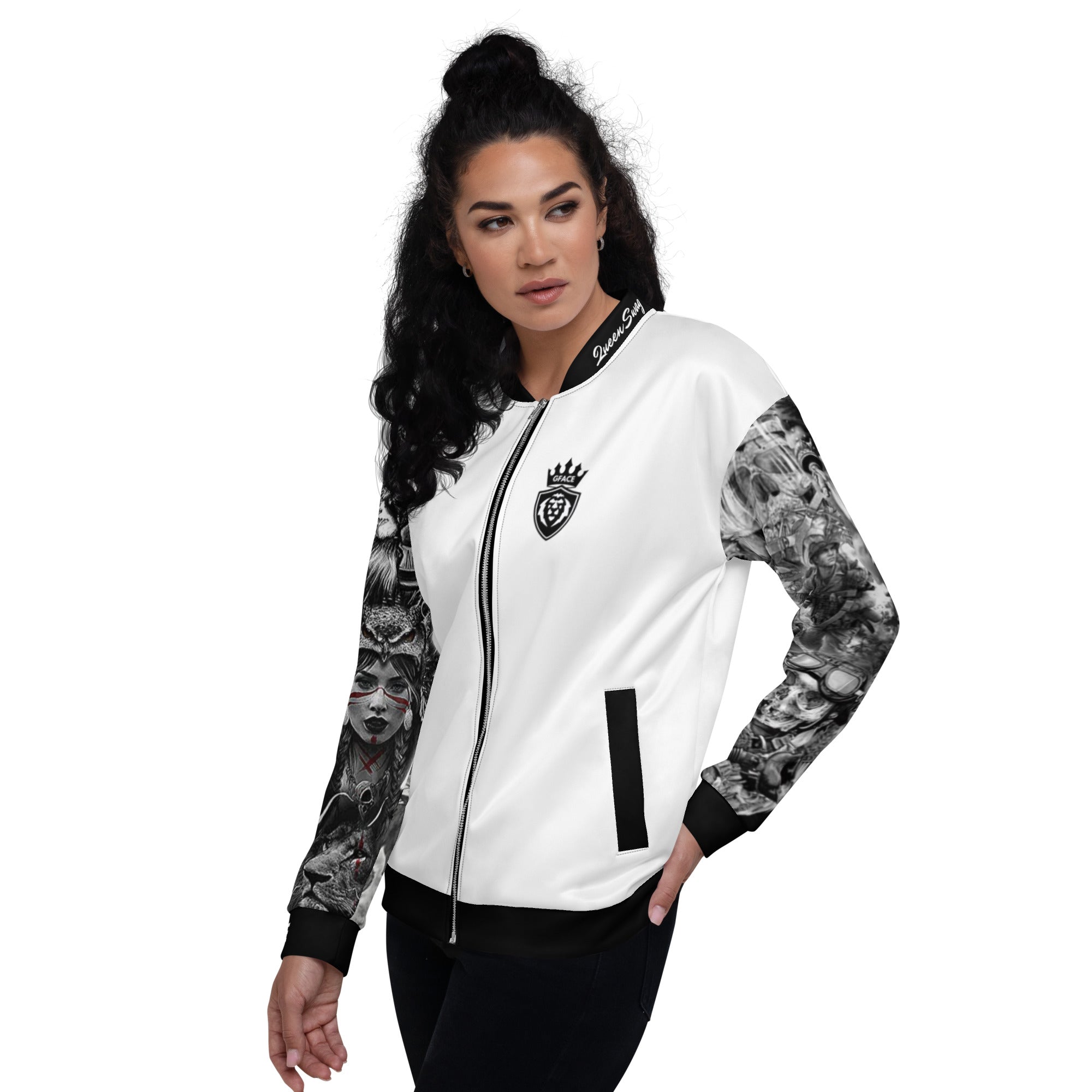 Unisex Bomber Jacket Gface Tattoo Swag