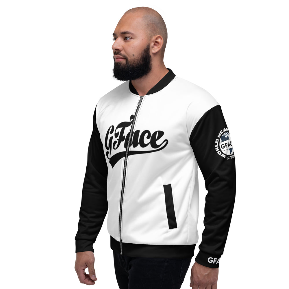 GFACE VIP WhiteUnisex Bomber Jacket