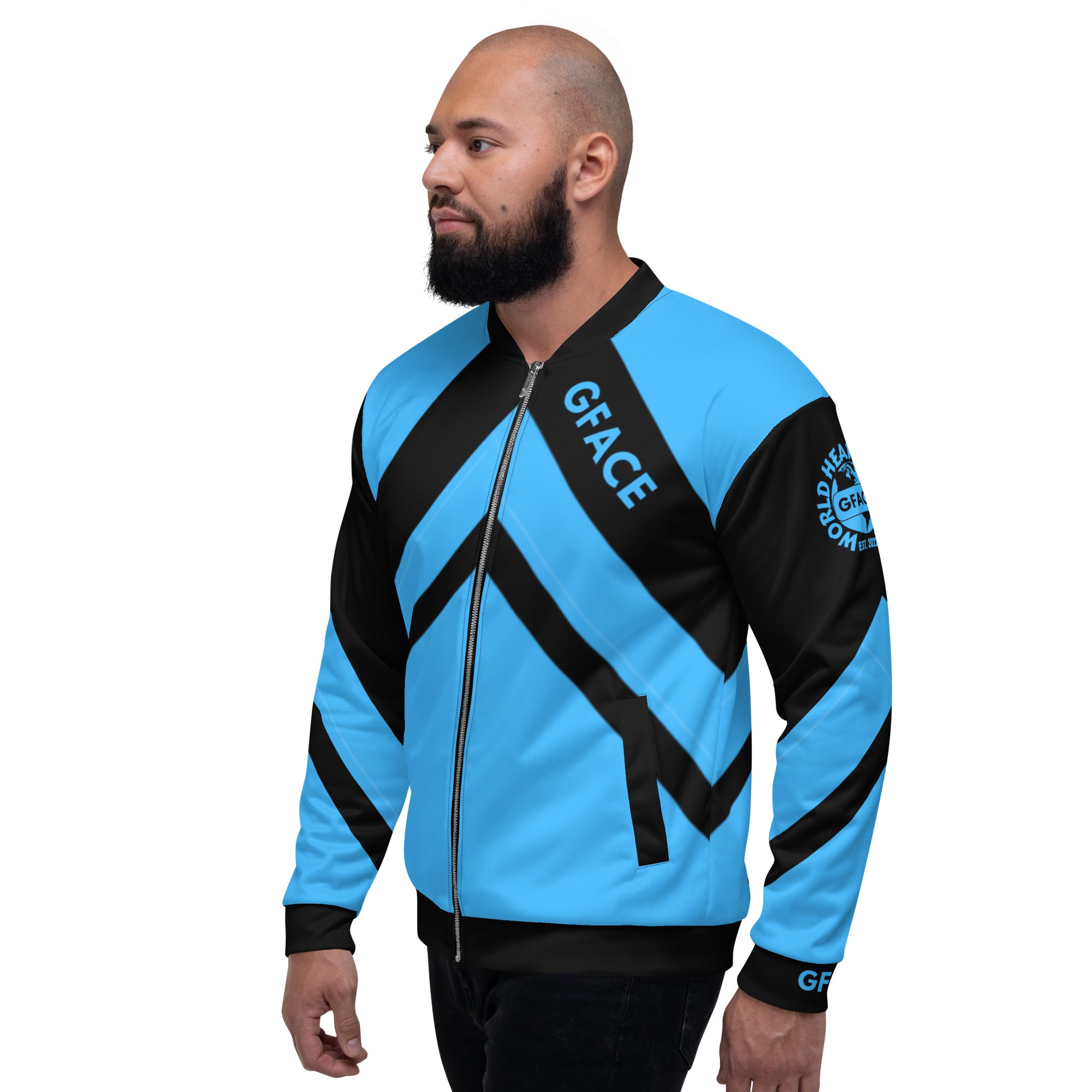 GFACE Elite Blue Unisex Bomber Jacket