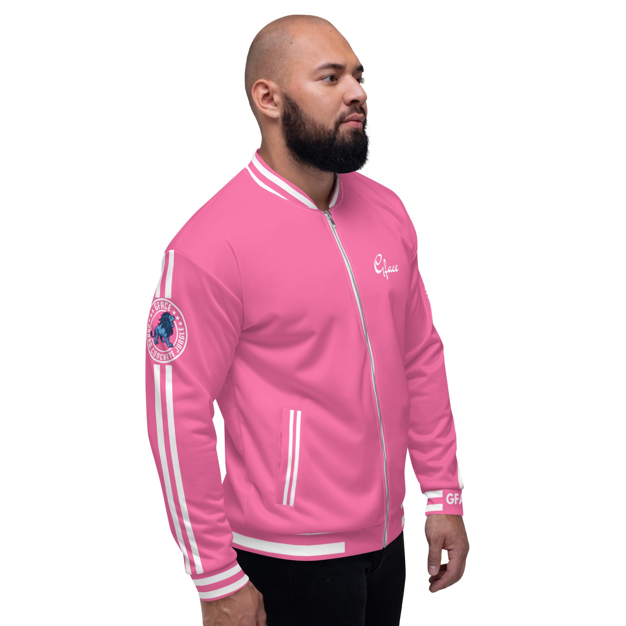 Unisex (W/Pink) Bomber Jacket GFACE Sport