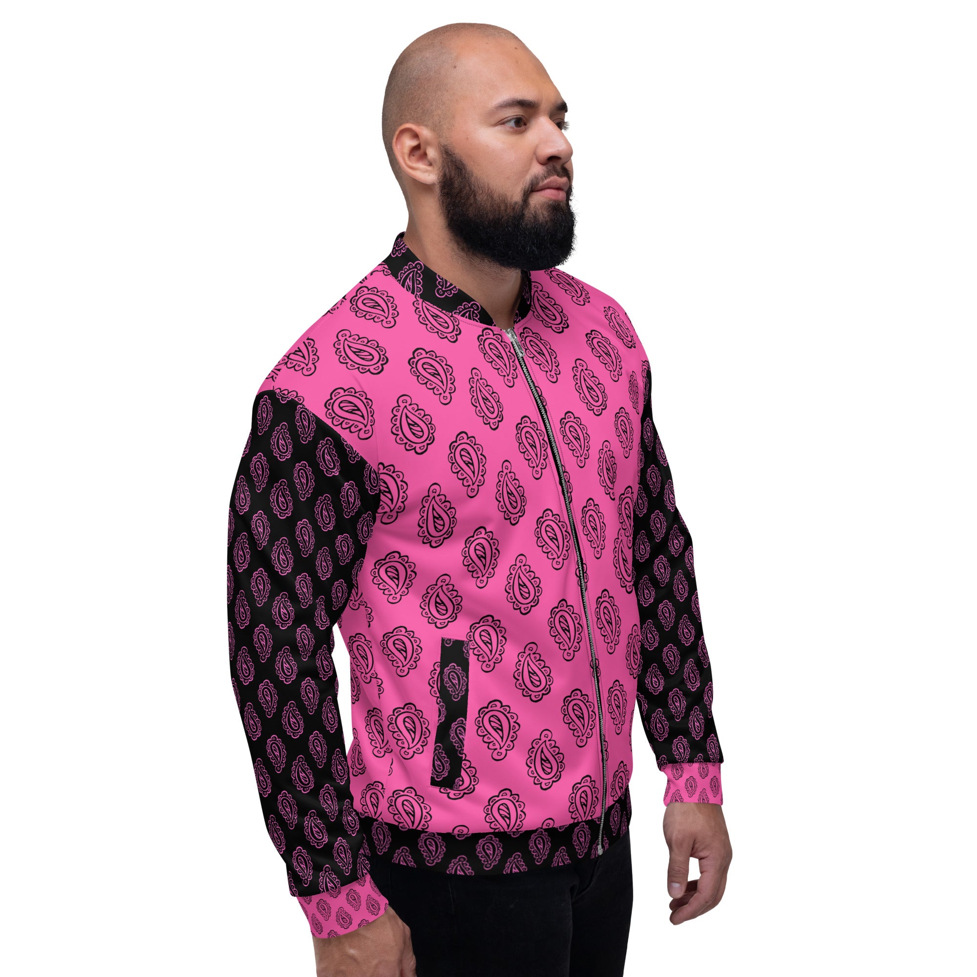 Gface Pink Bandana Unisex Bomber Jacket