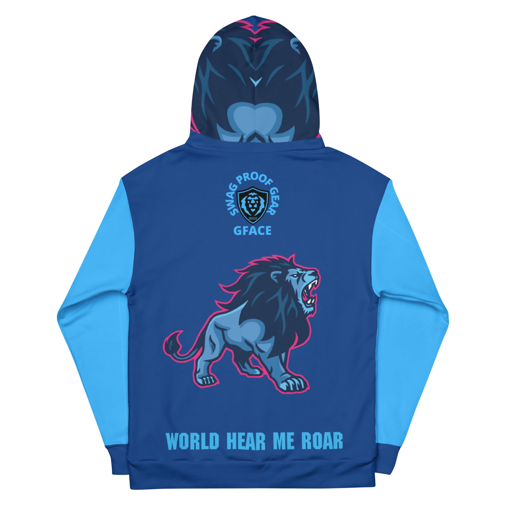 Unisex Blue GFACE Hoodie World Hear Me Roar