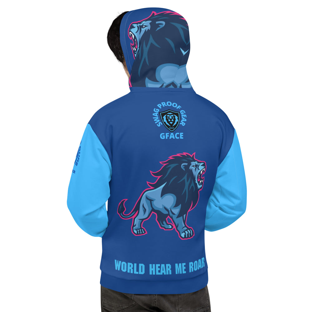 Unisex Blue GFACE Hoodie World Hear Me Roar