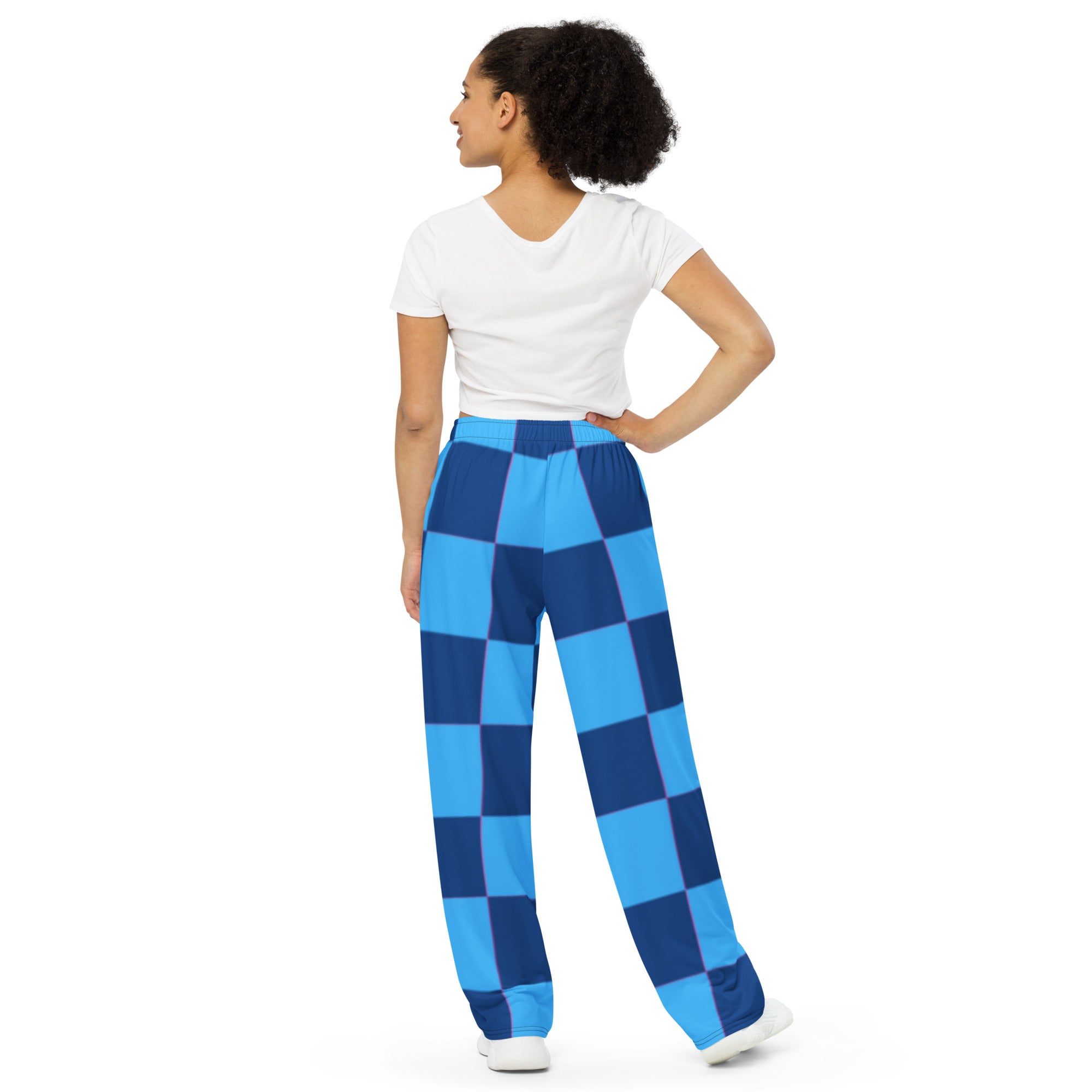 Unisex Blue GFACE Swag wide pants