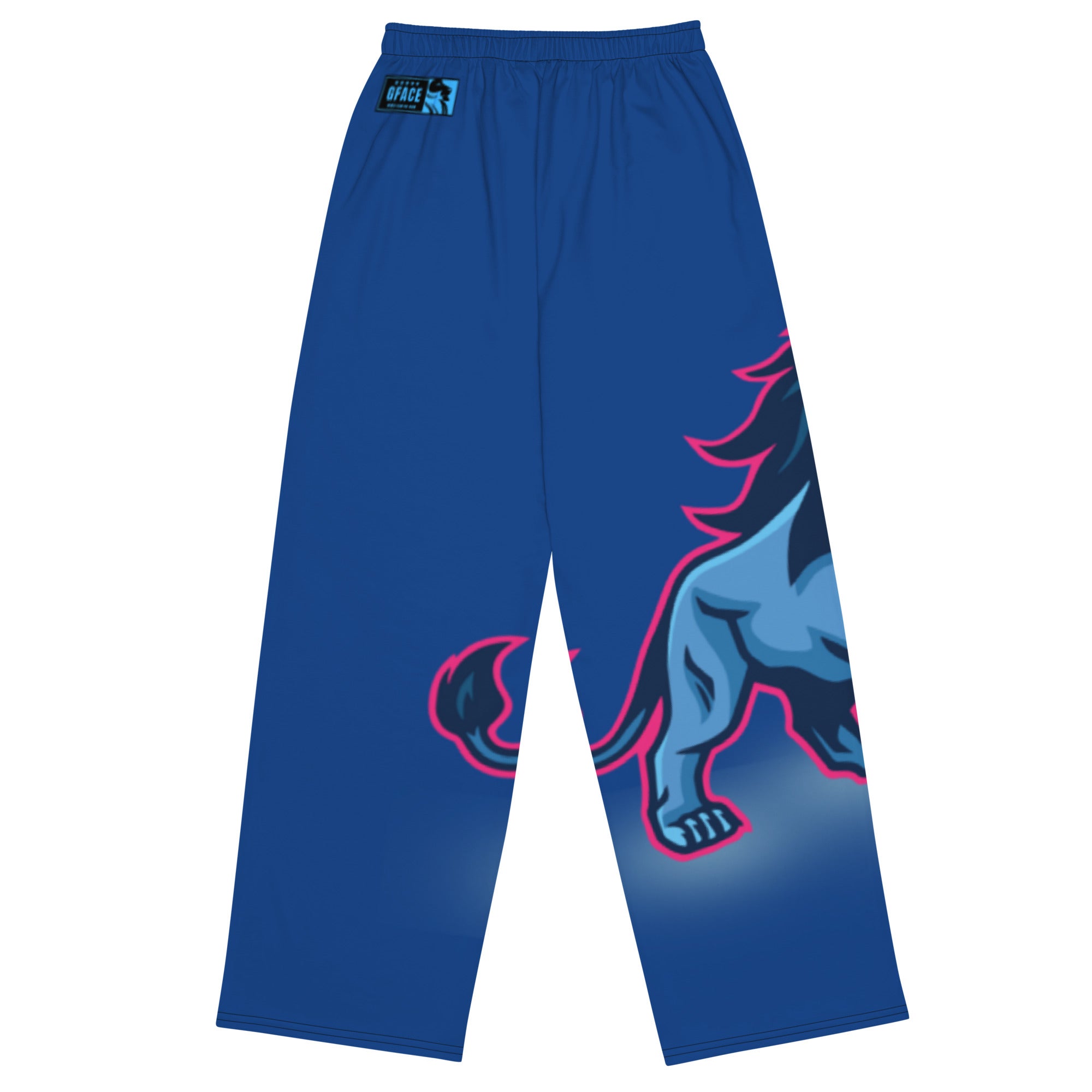 Unisex blue wide-leg pants GFACE World Hear Me Roar