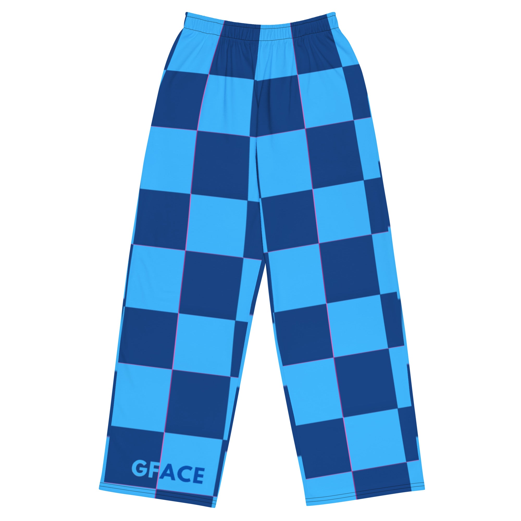 Unisex Blue GFACE Swag wide pants