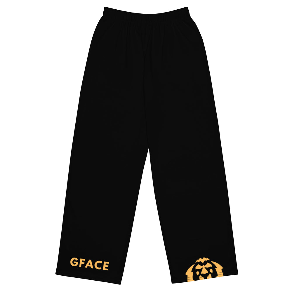 Gface wide-leg pants Logo/Lion