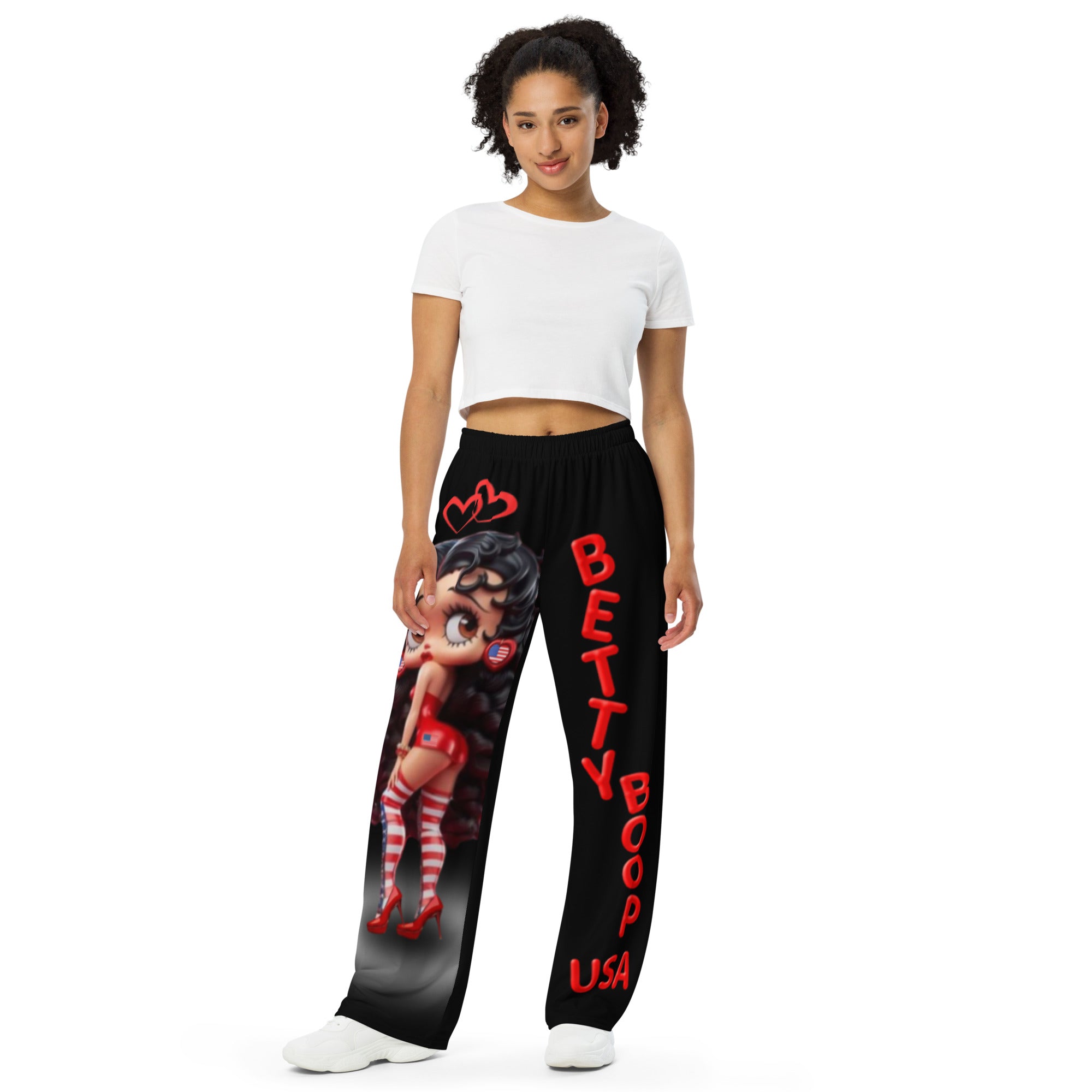 Gface wide-leg pants Betty Boop USA