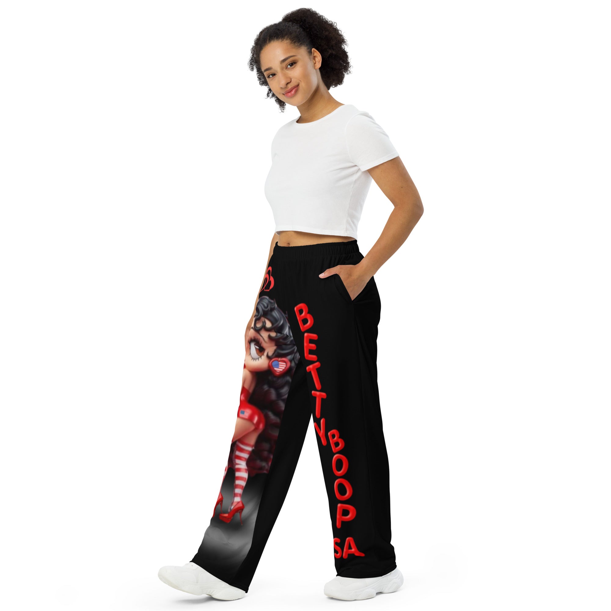 Gface wide-leg pants Betty Boop USA