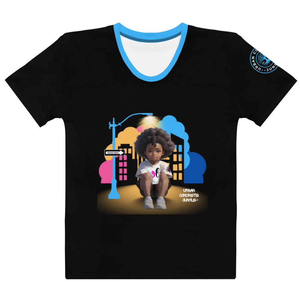 Women's T-shirt GFACE Girl Chill Urban Concrete Jungle