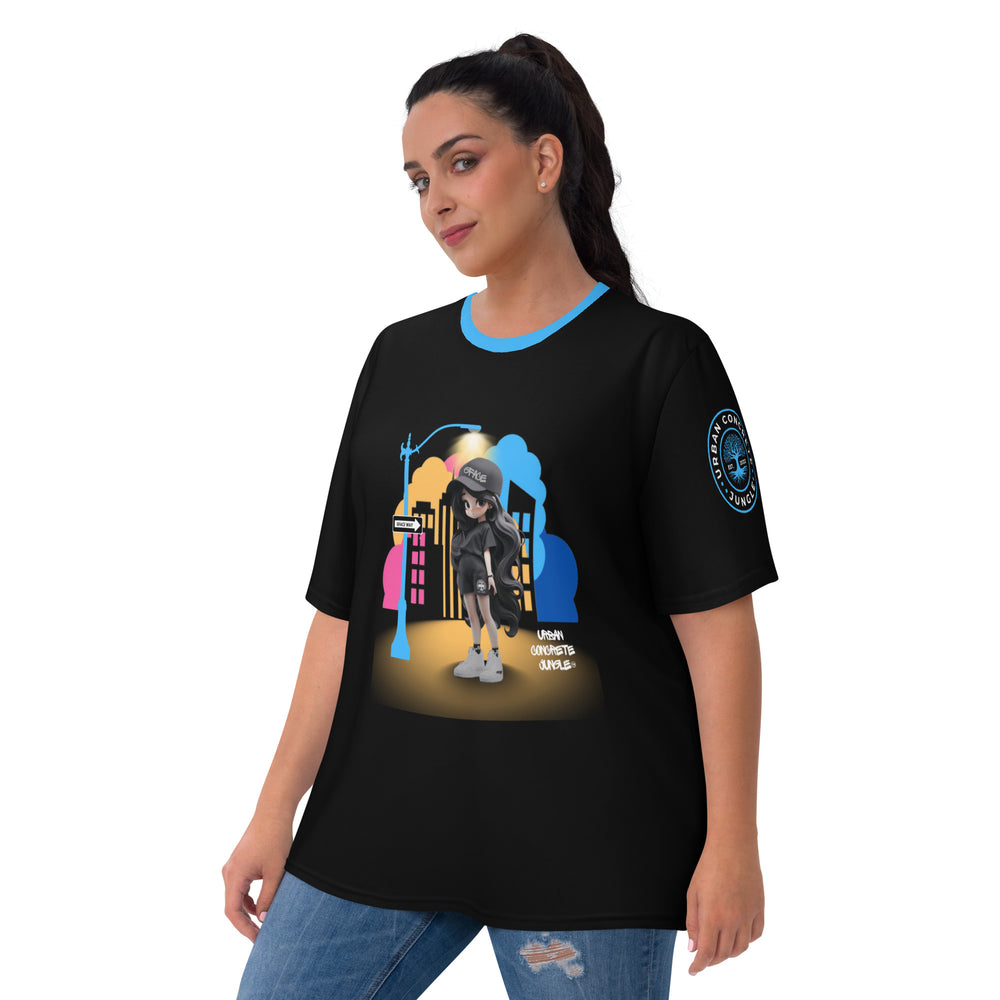 Gface Women's T-shirt Urban Concrete Jungle Girl Swag