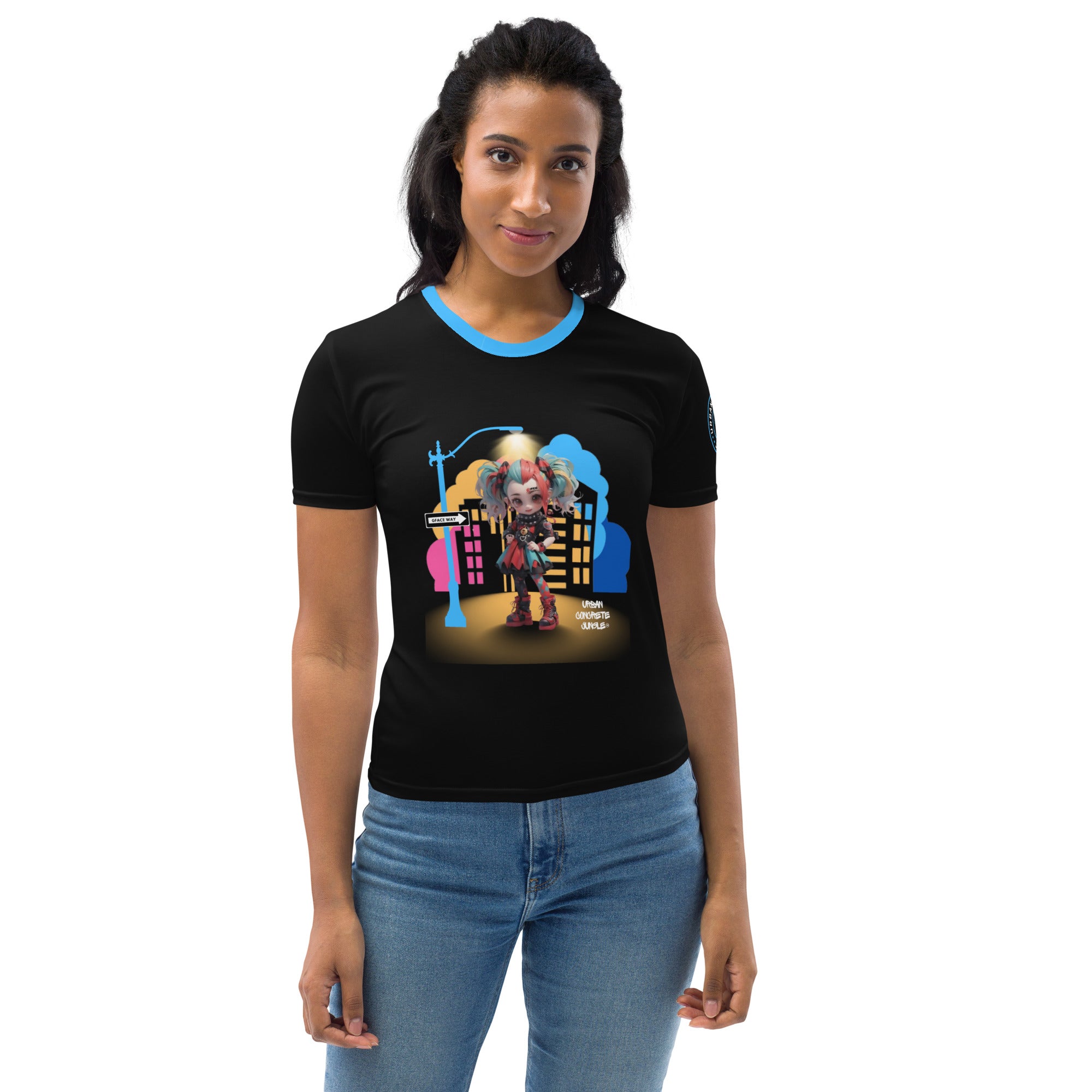 Women's T-shirt GFACE Girl Gypsy Urban Concrete Jungle