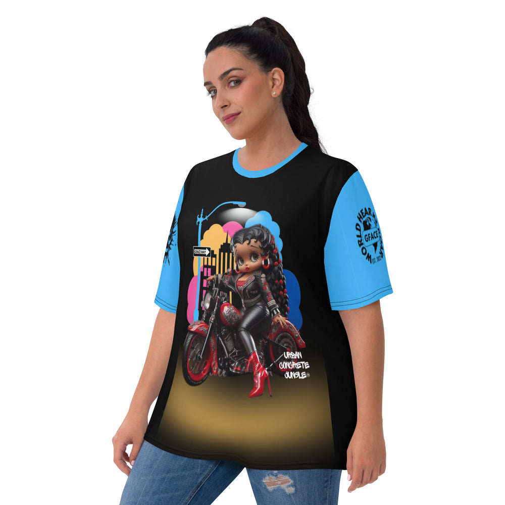 Gface Women's T-shirt Biker Betty BOOP