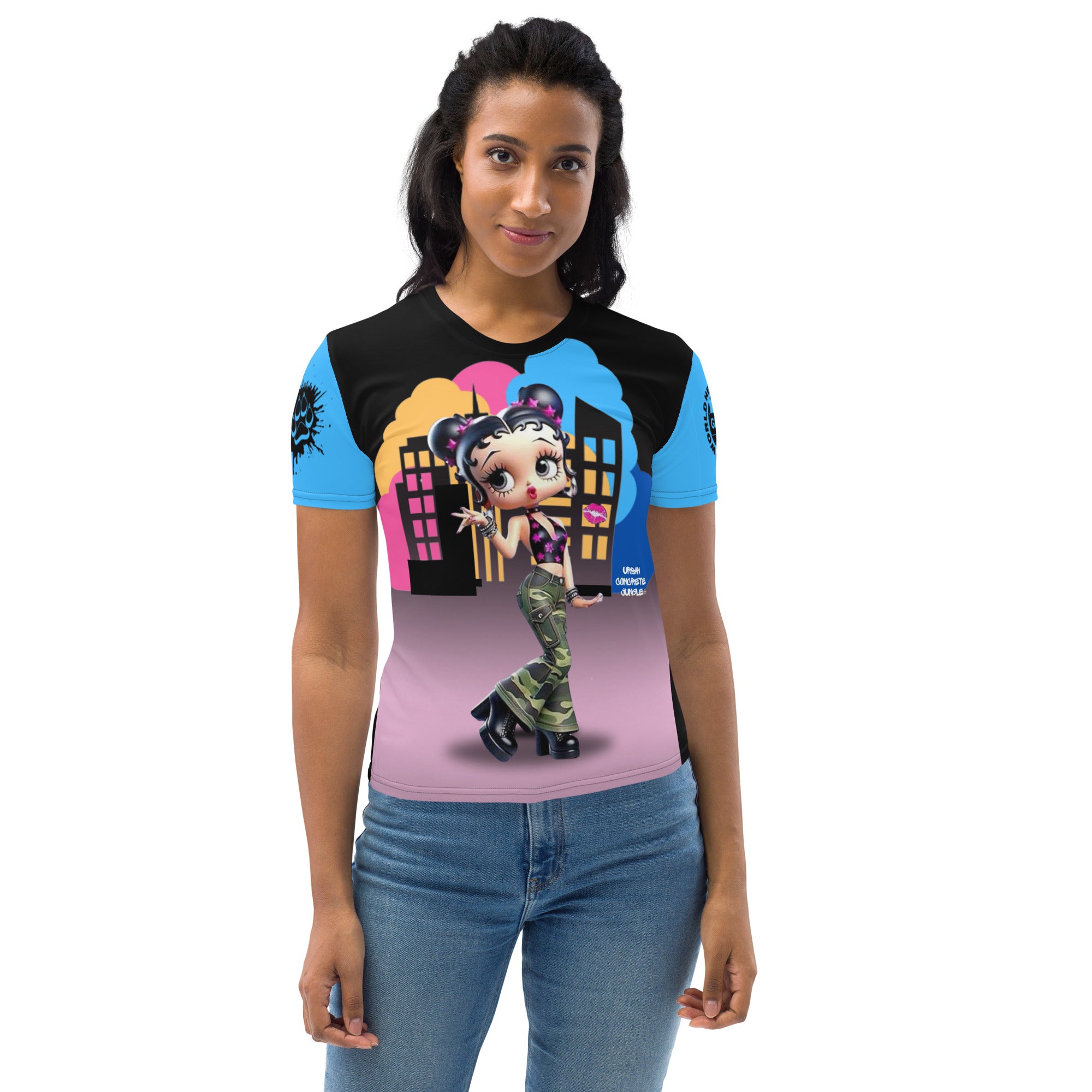 Gface Women's T-shirt Betty Boop Kiss