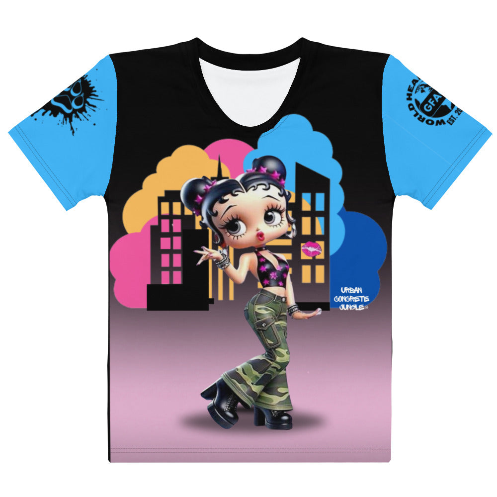 Gface Women's T-shirt Betty Boop Kiss