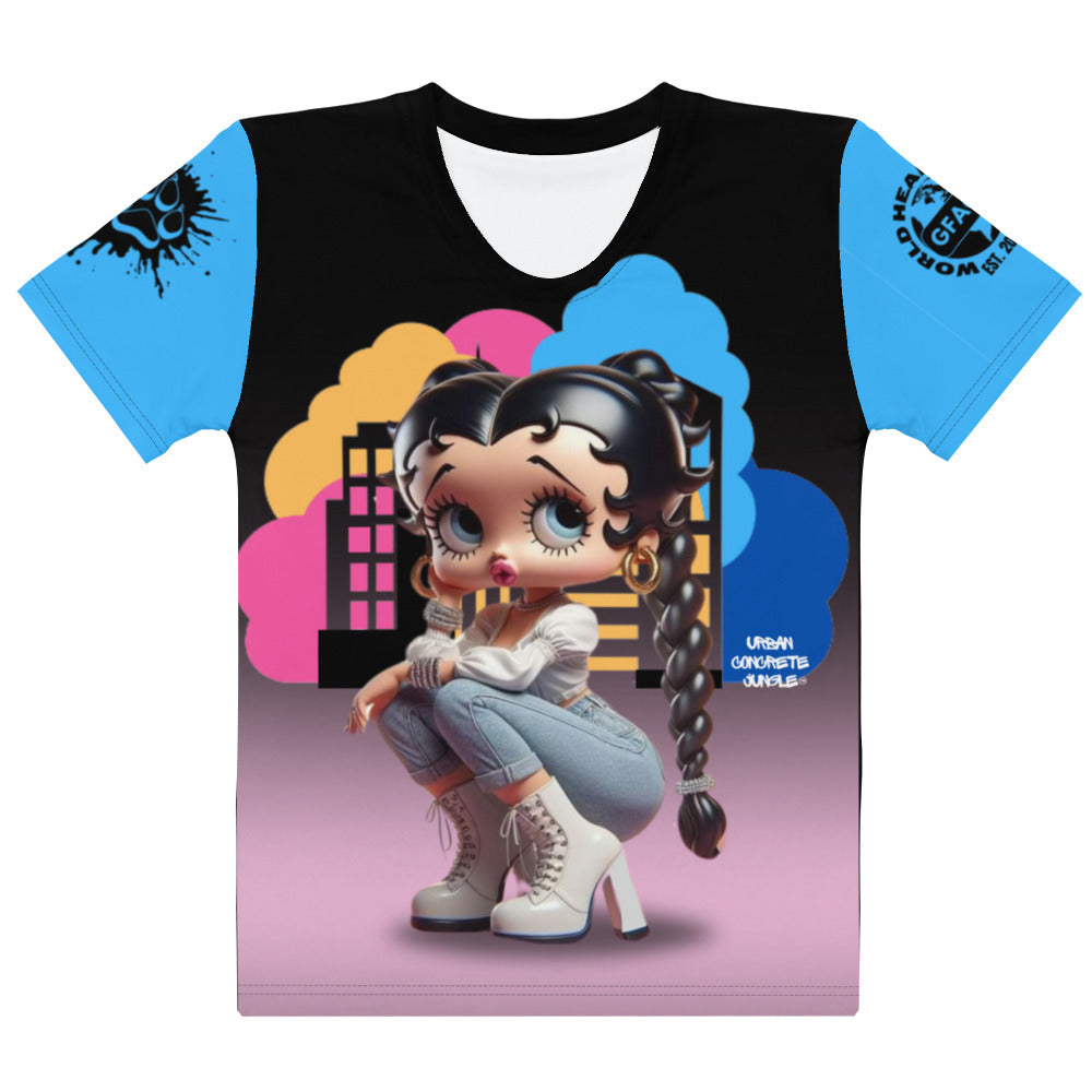 Gface Women's T-shirt Betty Boop Pony Tail swag