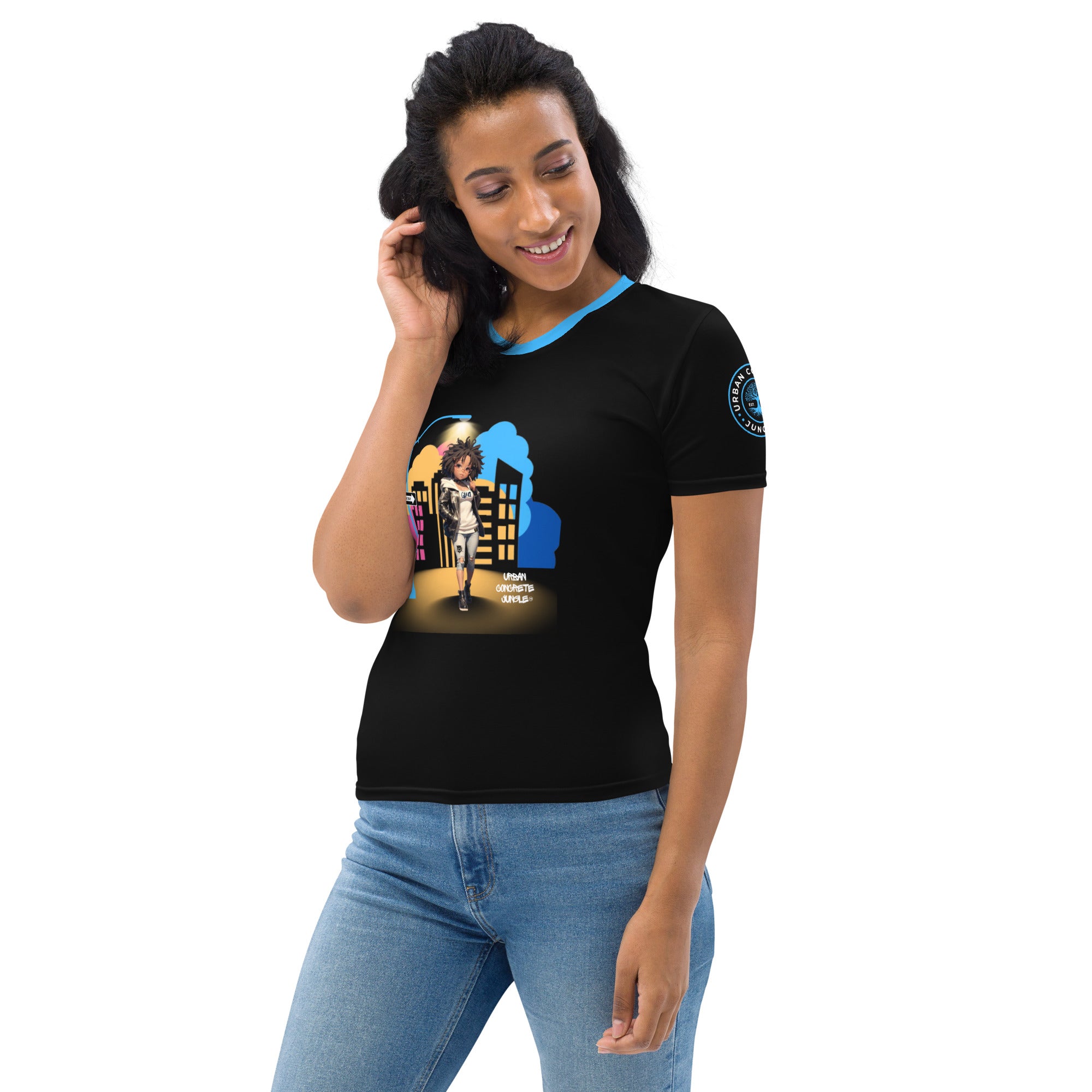 Women's T-shirt GFACE Girl Swagger #1 Urban Concrete Jungle