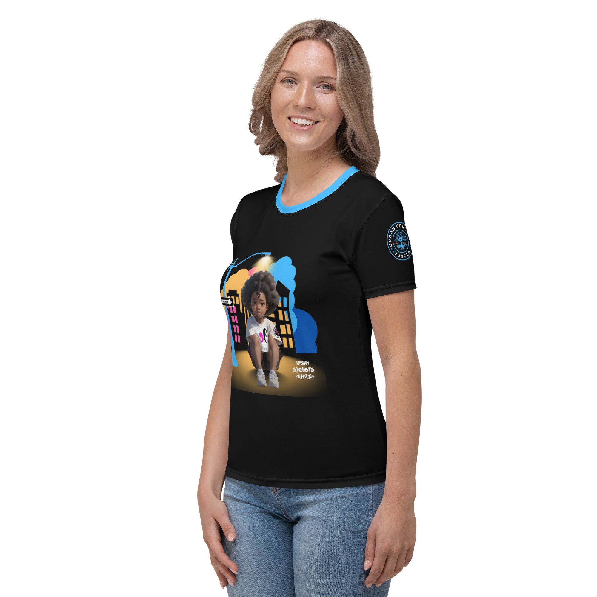 Women's T-shirt GFACE Girl Chill Urban Concrete Jungle