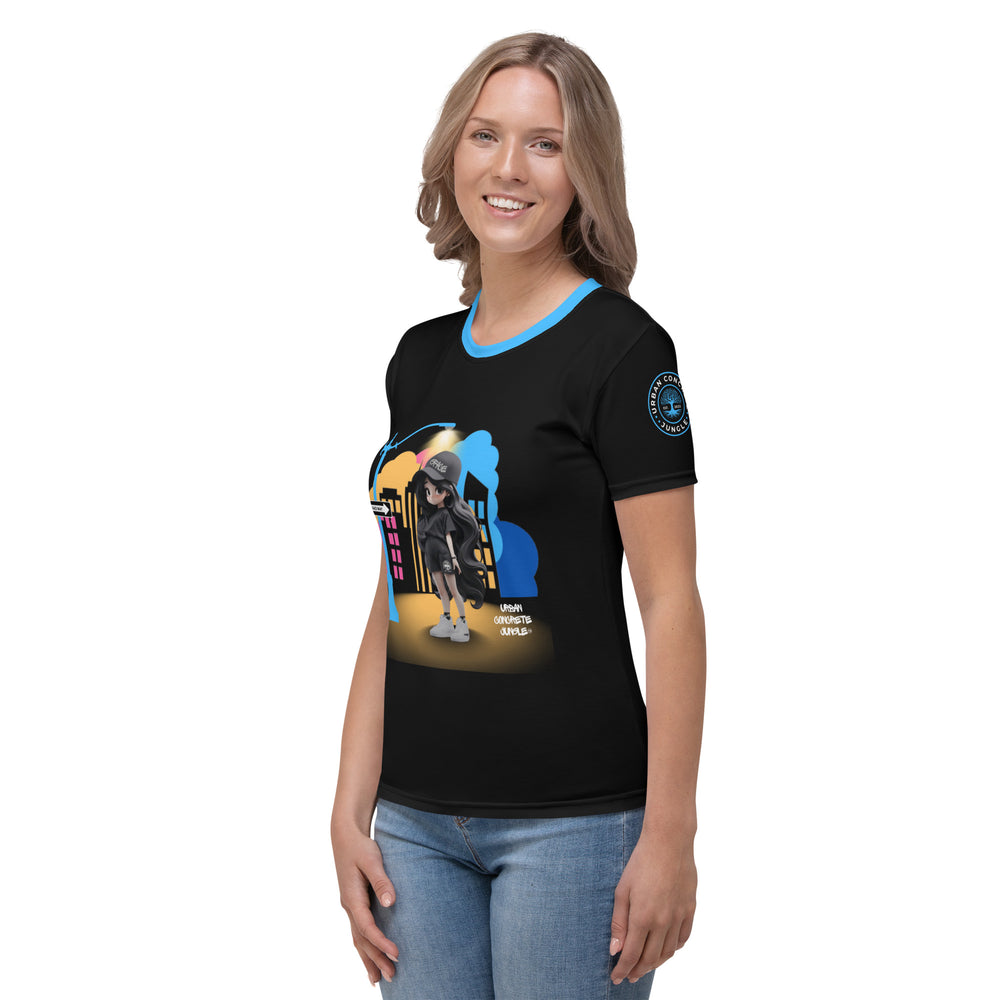 Gface Women's T-shirt Urban Concrete Jungle Girl Swag