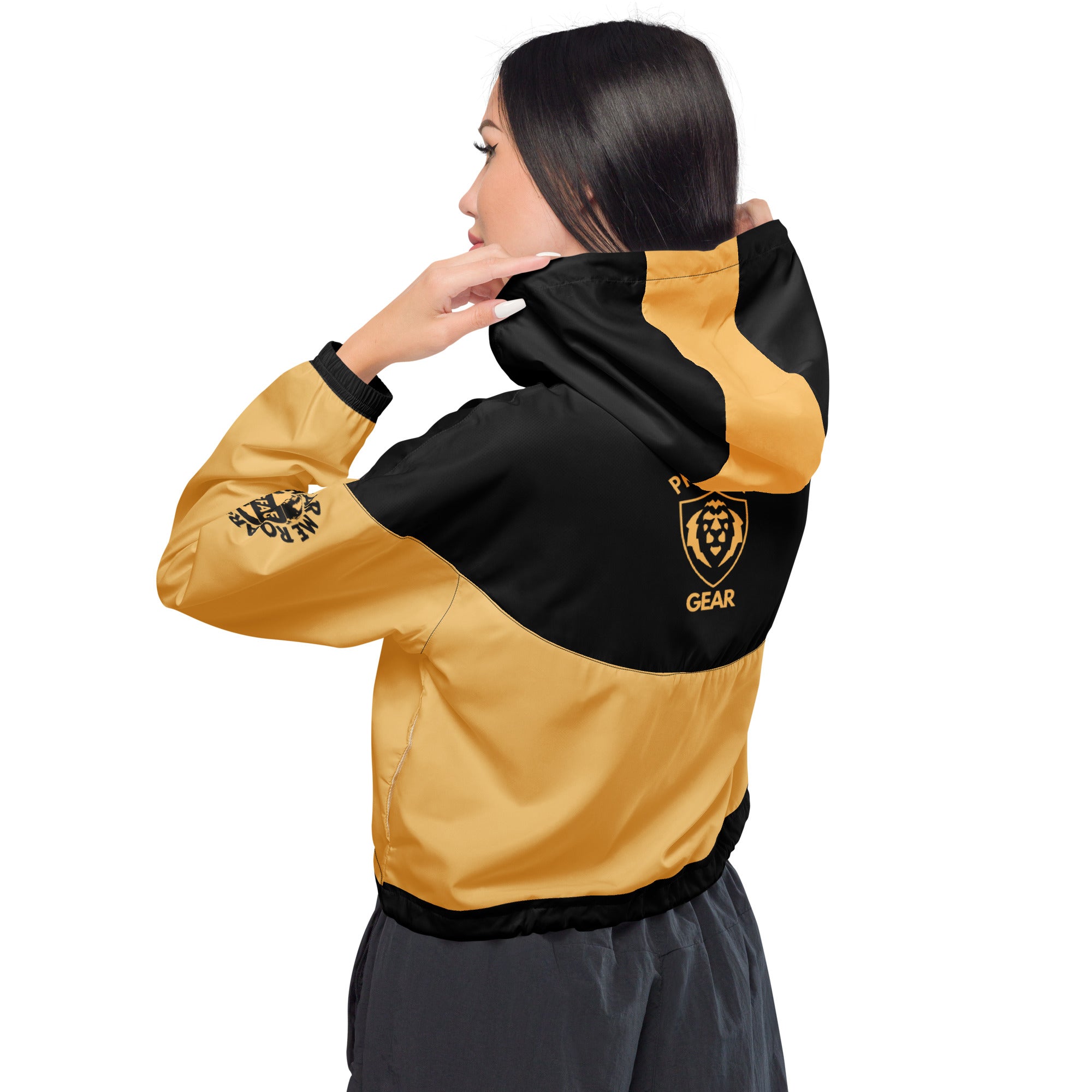 GFACE Gold Women’s Cropped windbreaker