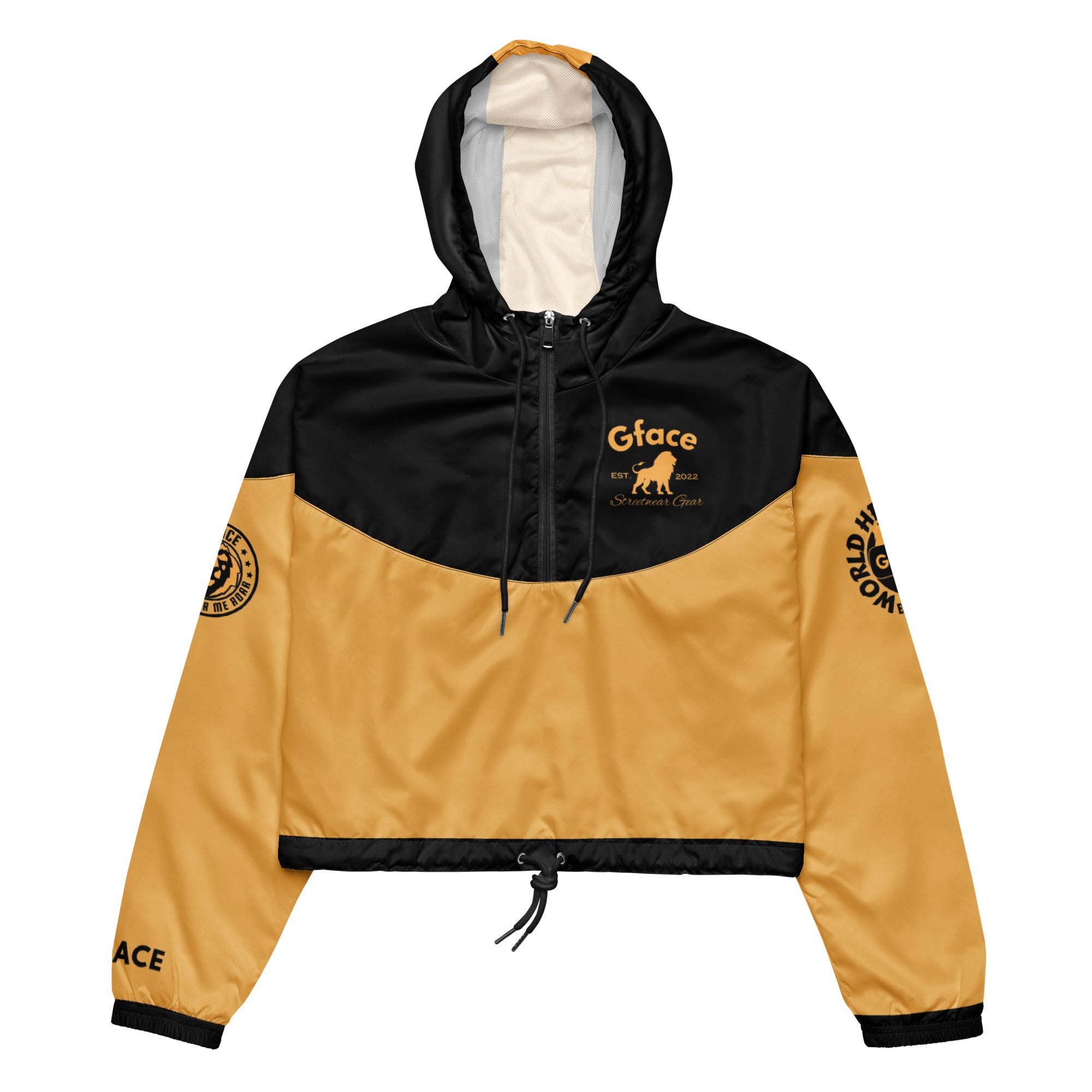 GFACE Gold Women’s Cropped windbreaker