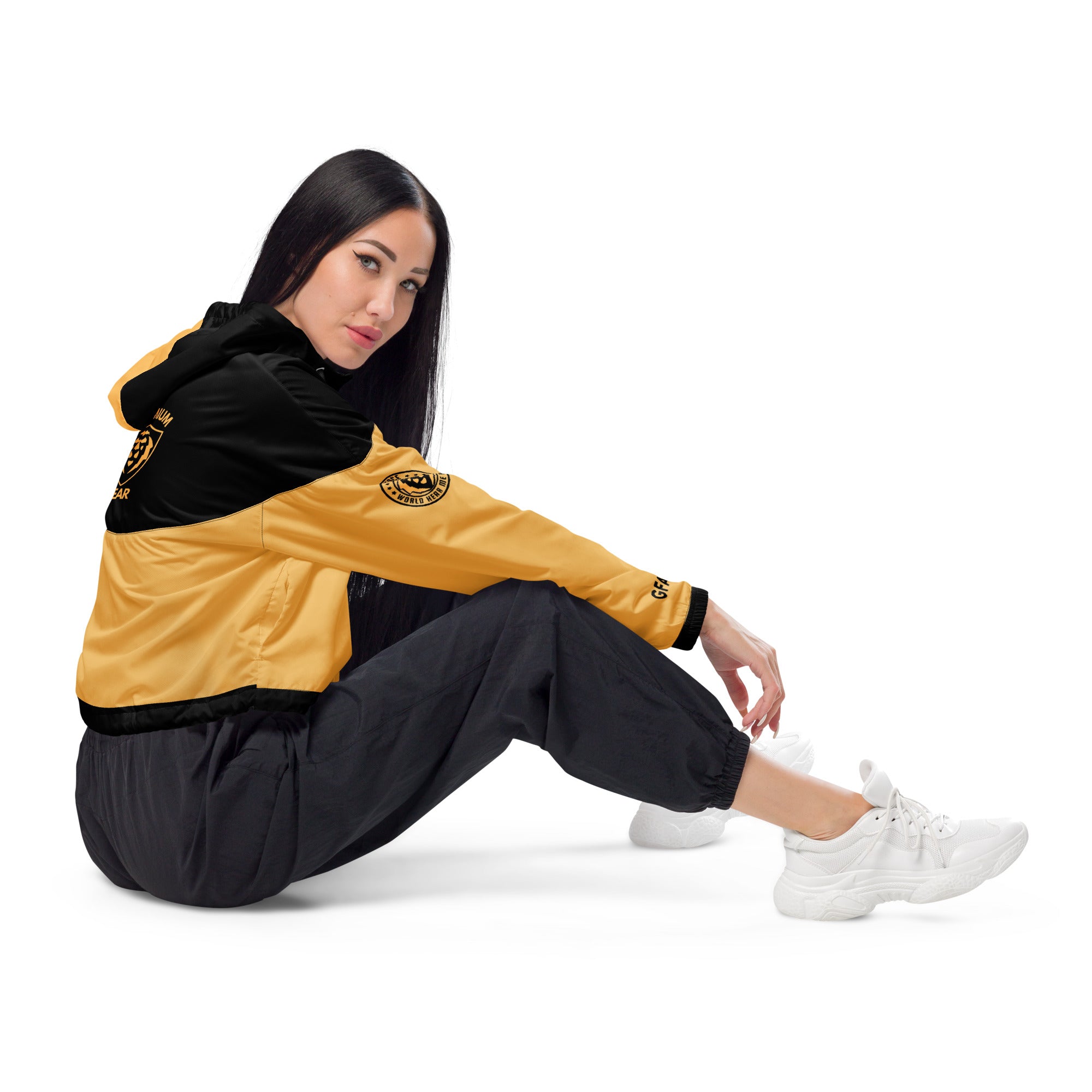 GFACE Gold Women’s Cropped windbreaker