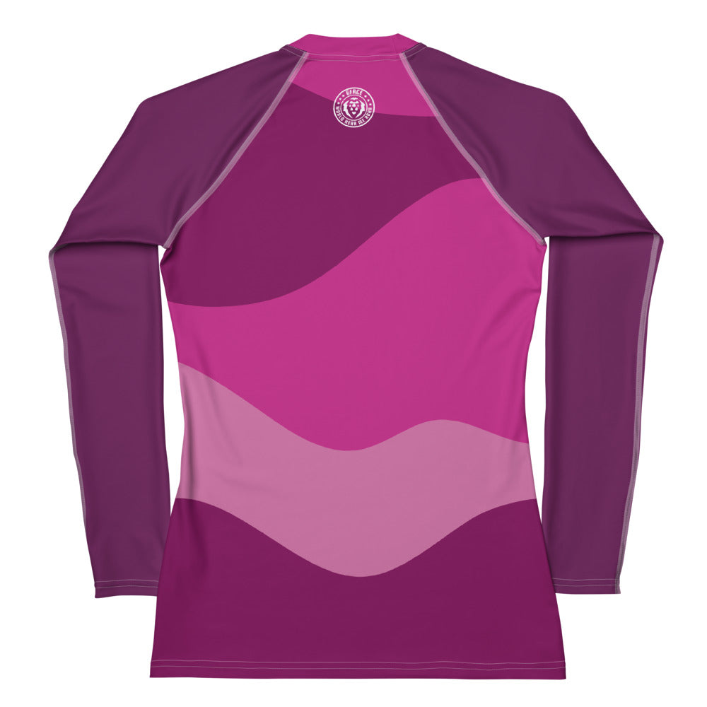 Women's Rash Guard Abstract Pink GFACE World Hear Me Roar