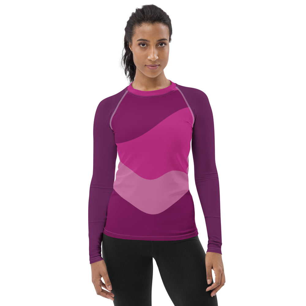 Women's Rash Guard Abstract Pink GFACE World Hear Me Roar