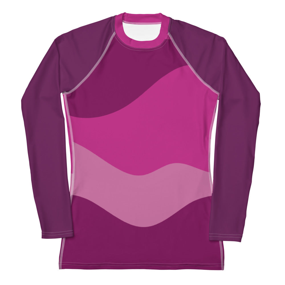 Women's Rash Guard Abstract Pink GFACE World Hear Me Roar