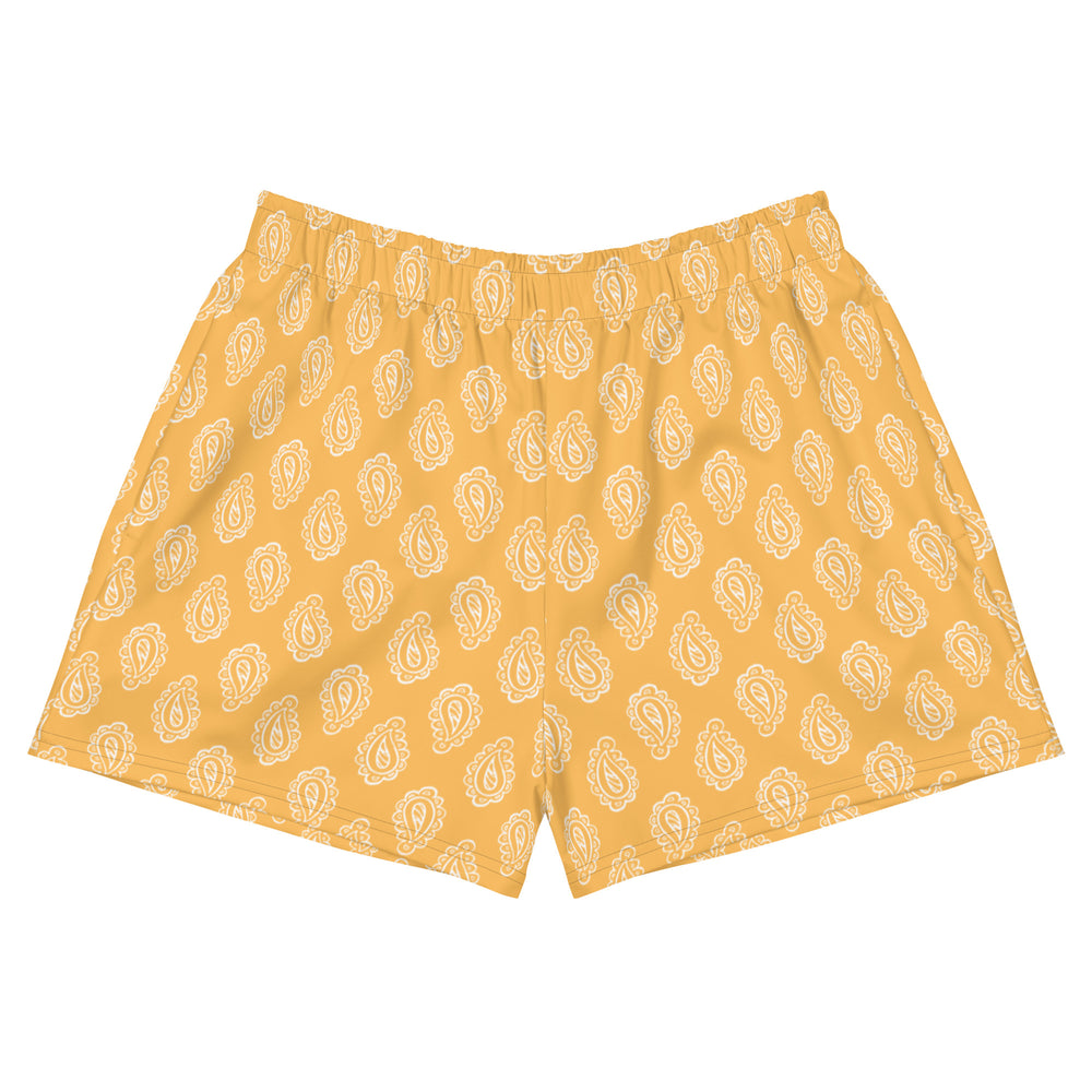 Gface Gold Bandana Women’s Recycled Athletic Shorts