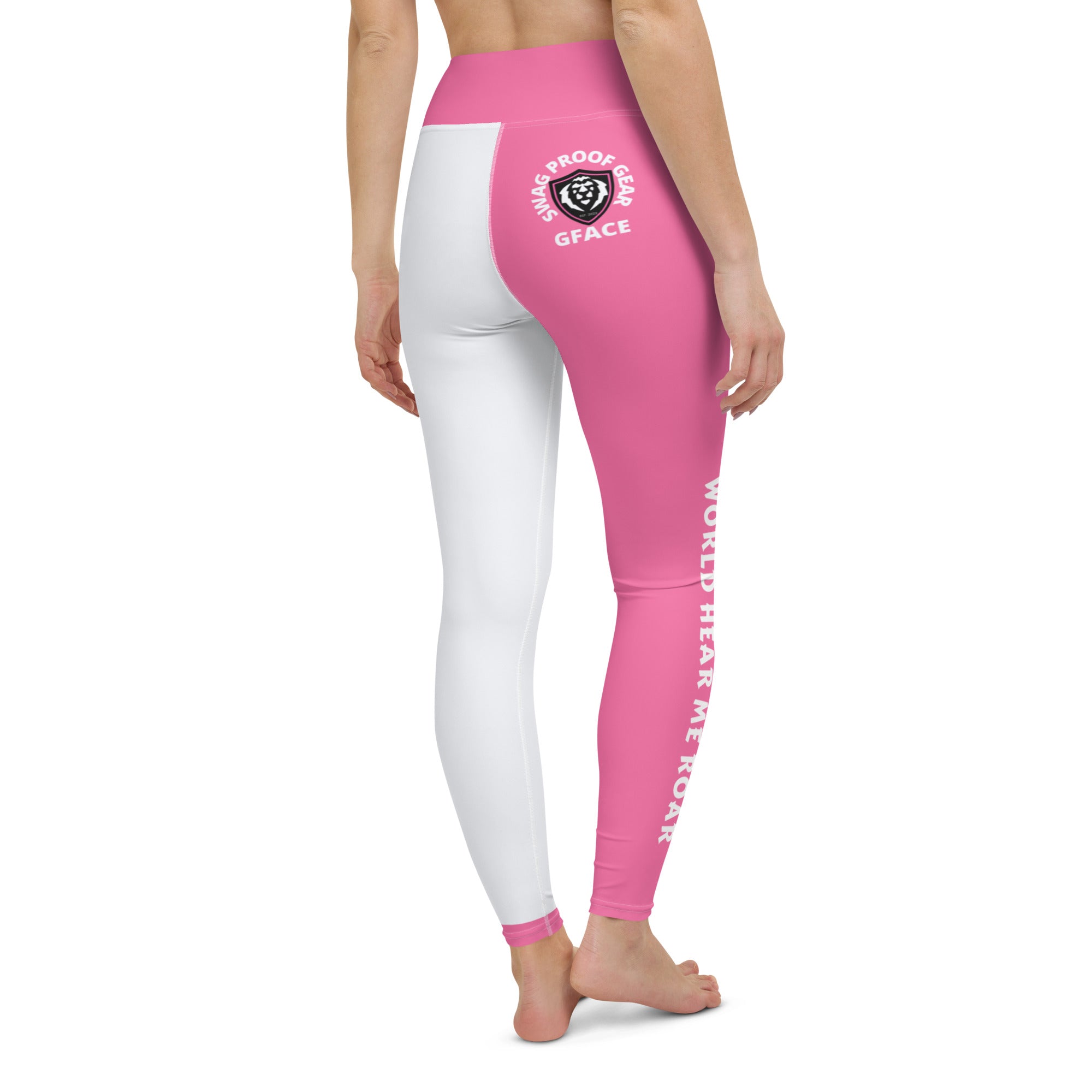 Yoga Leggings (W/Pink) GFACE World Hear Me Roar