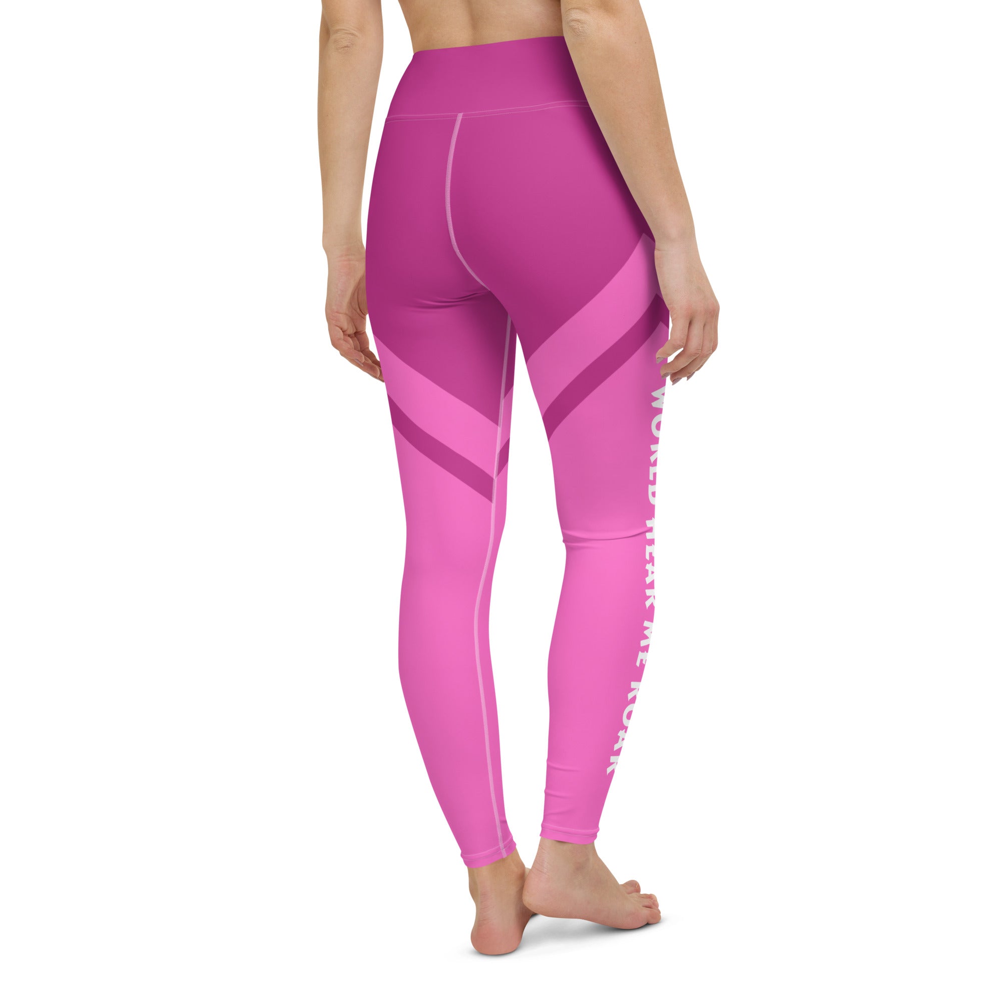 Gface Yoga Leggings 2-Tone Pink World Hear Me Roar