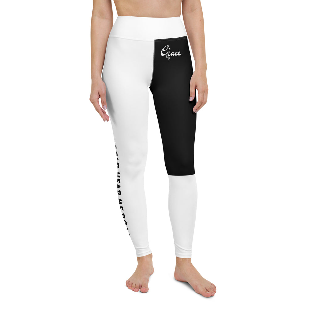 Yoga Leggings (B/W) Gface World Hear Me Roar