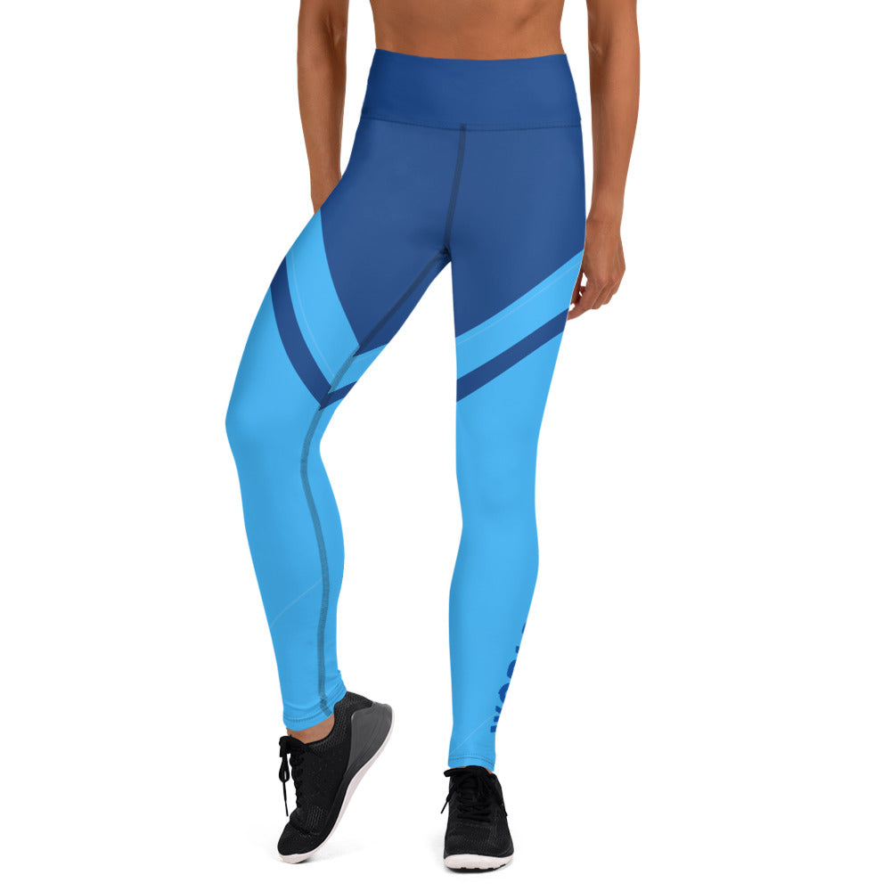 Gface Women 2-tone blue Yoga Leggings