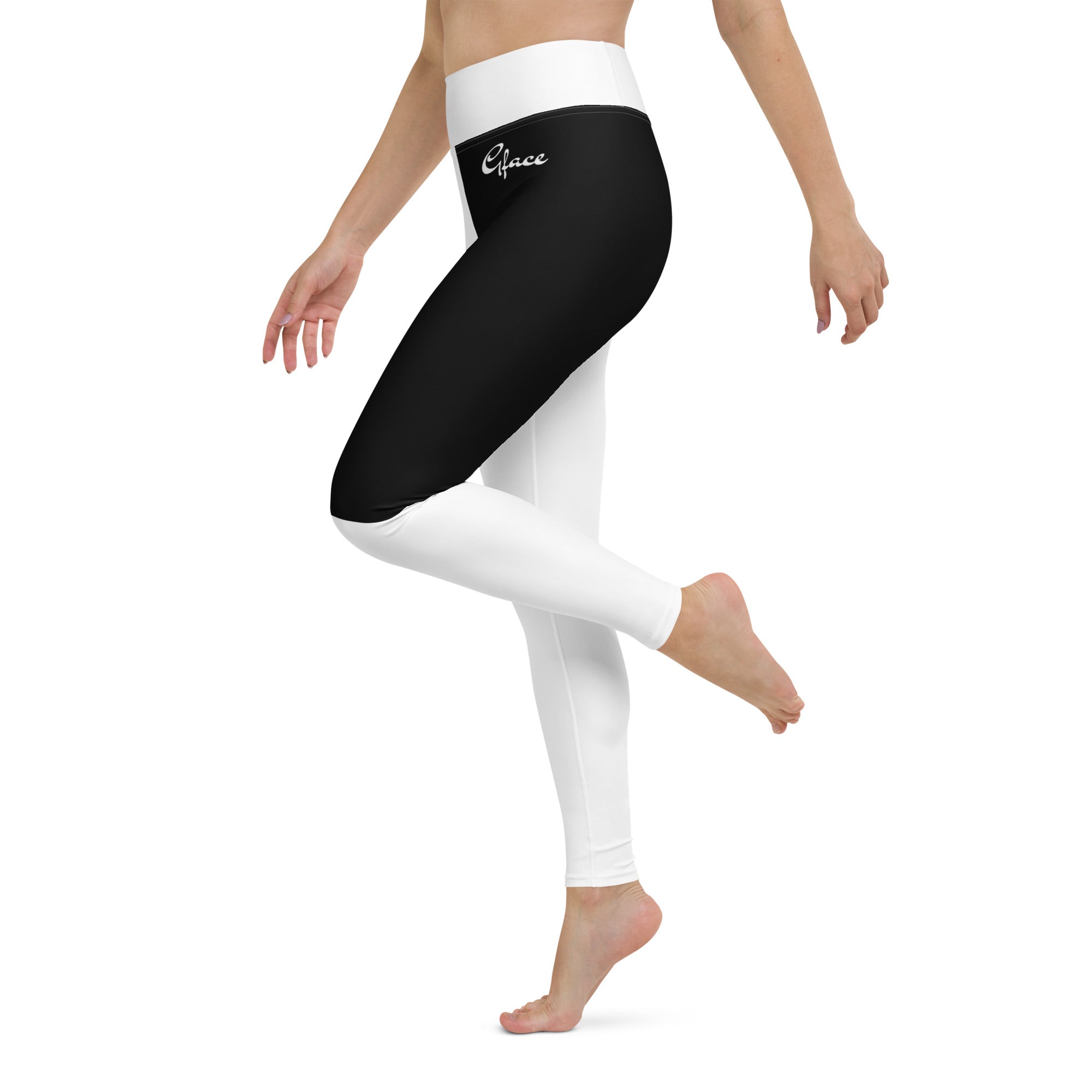 Yoga Leggings (B/W) Gface World Hear Me Roar