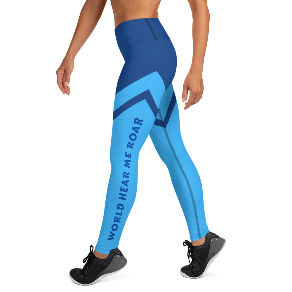 Gface Women 2-tone blue Yoga Leggings