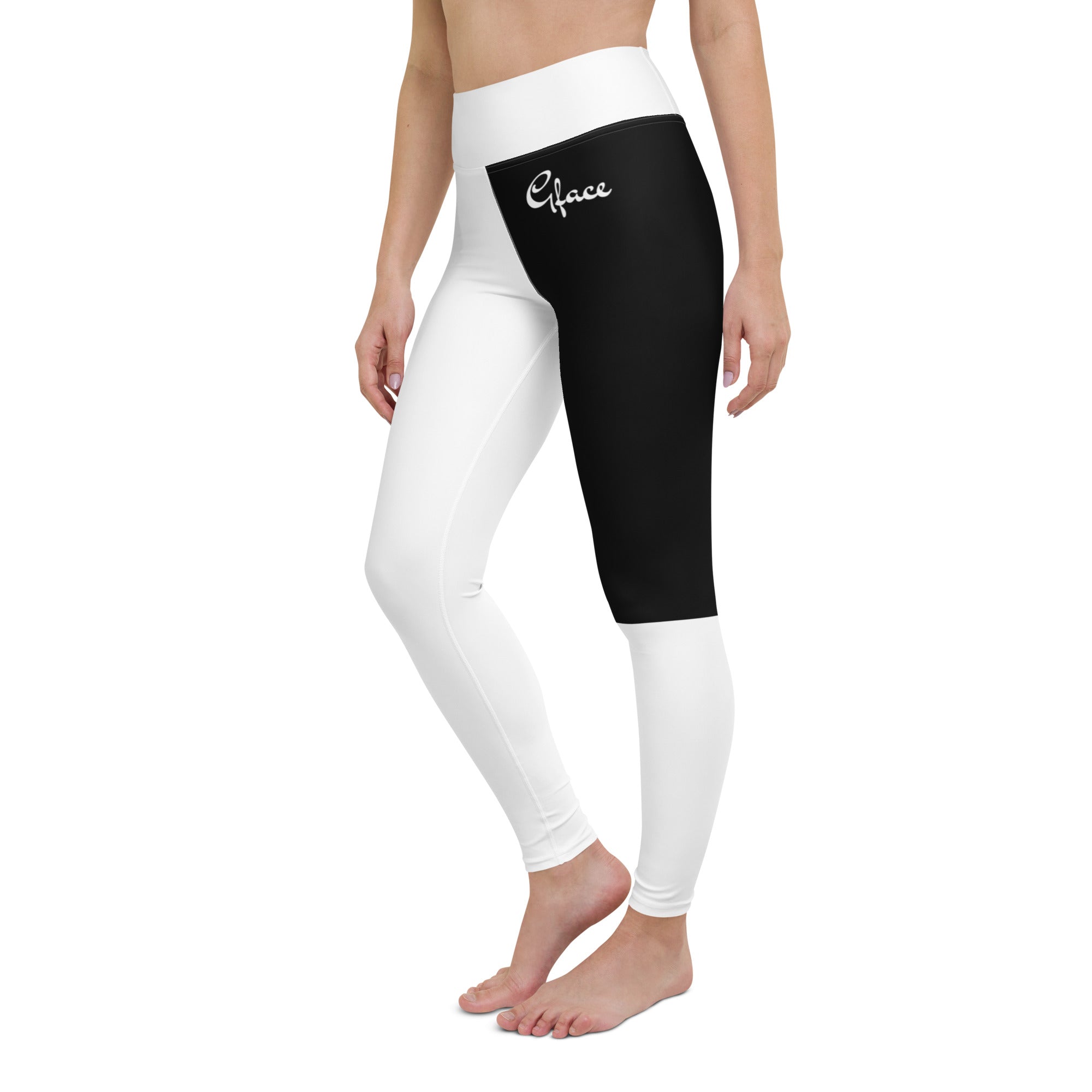 Yoga Leggings (B/W) Gface World Hear Me Roar