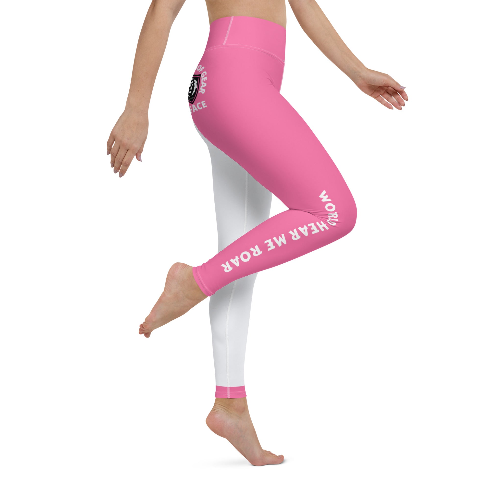 Yoga Leggings (W/Pink) GFACE World Hear Me Roar