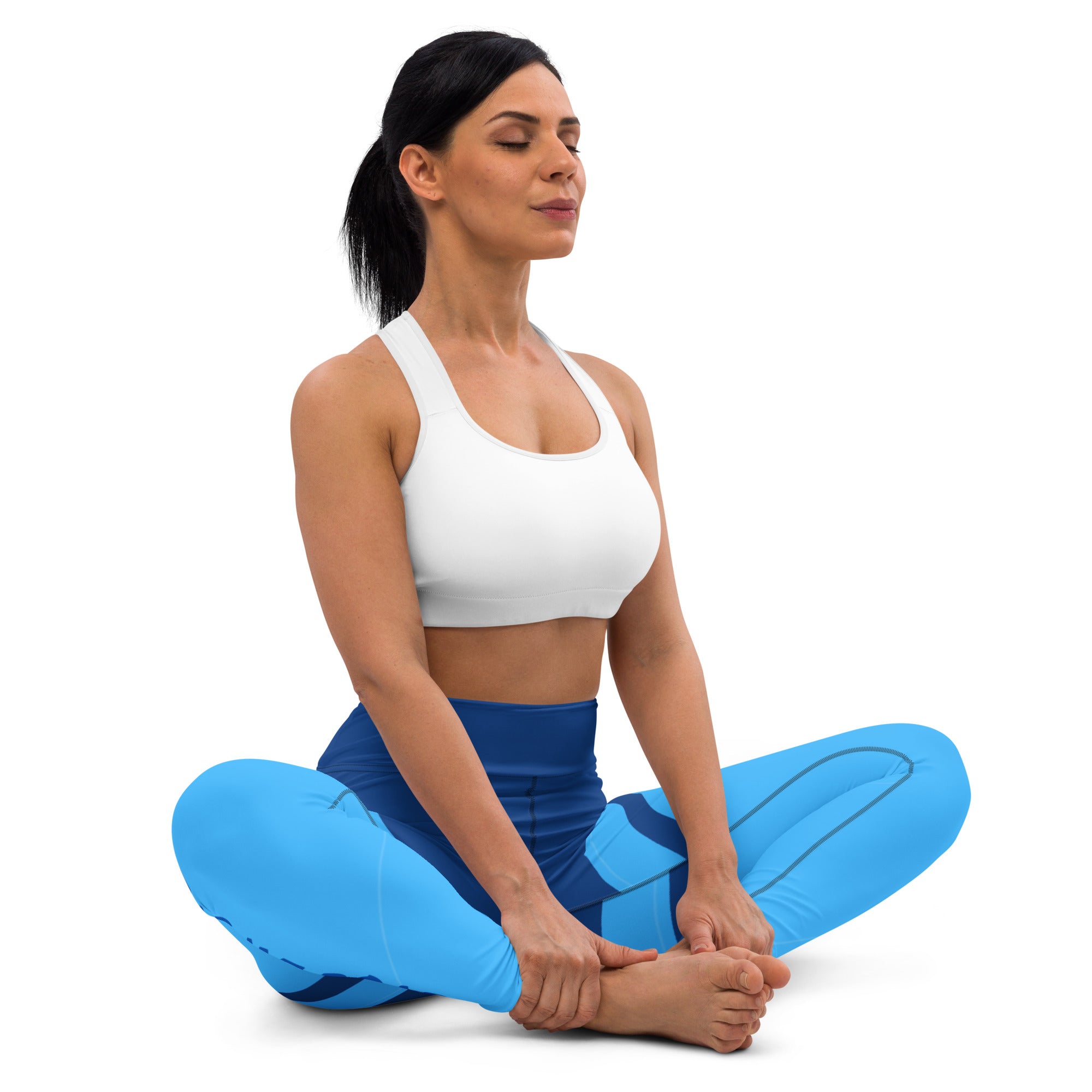 Gface Women 2-tone blue Yoga Leggings