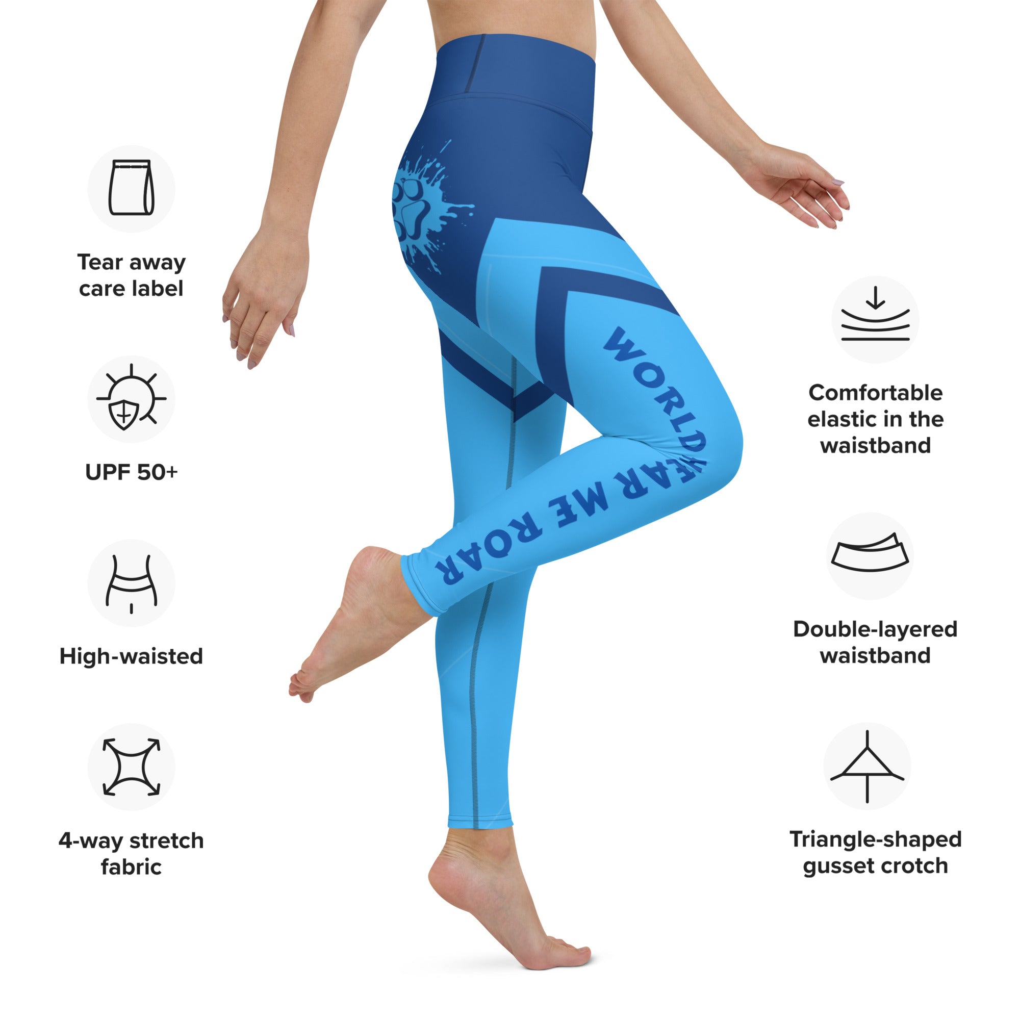 Gface Women 2-tone blue Yoga Leggings