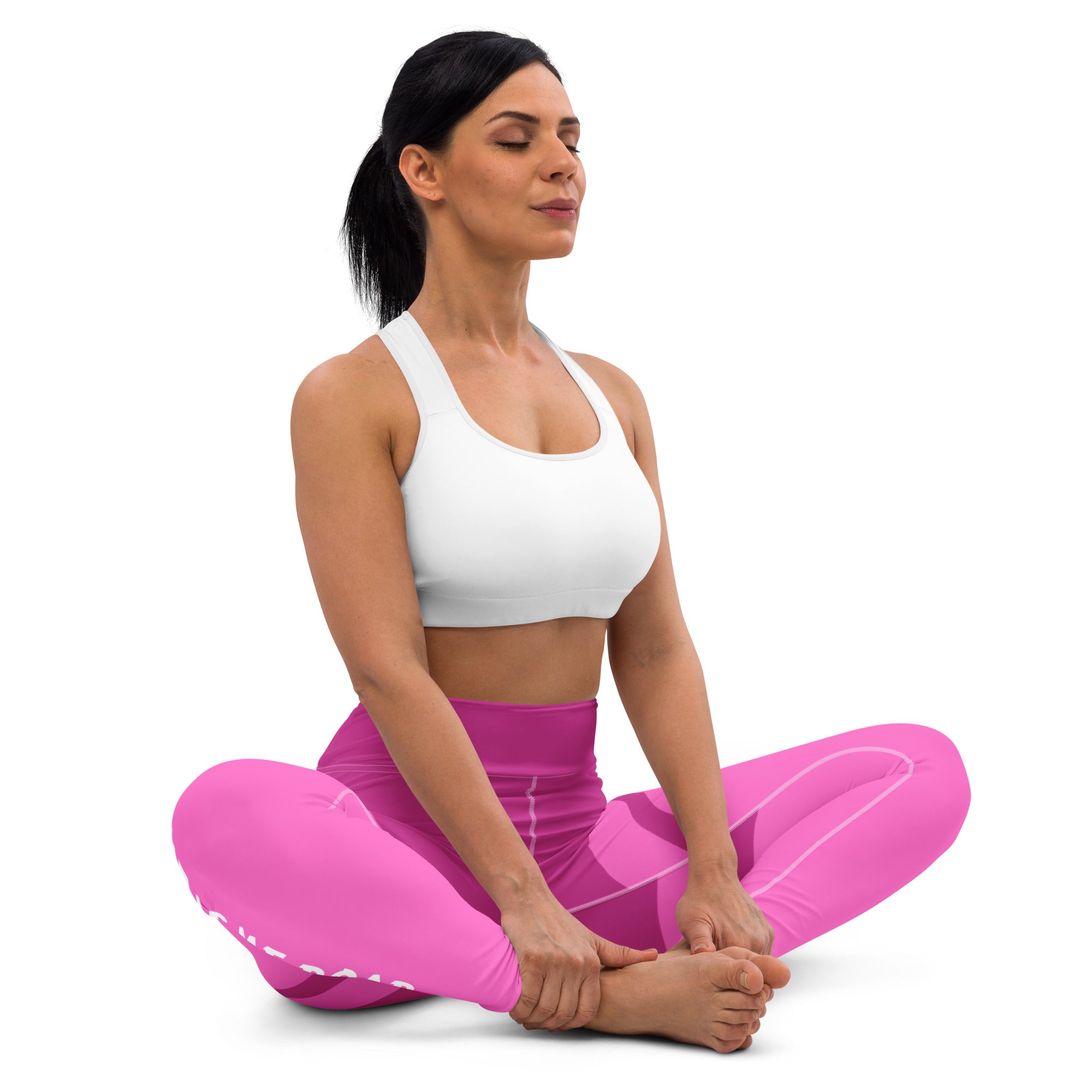 Gface Yoga Leggings 2-Tone Pink World Hear Me Roar