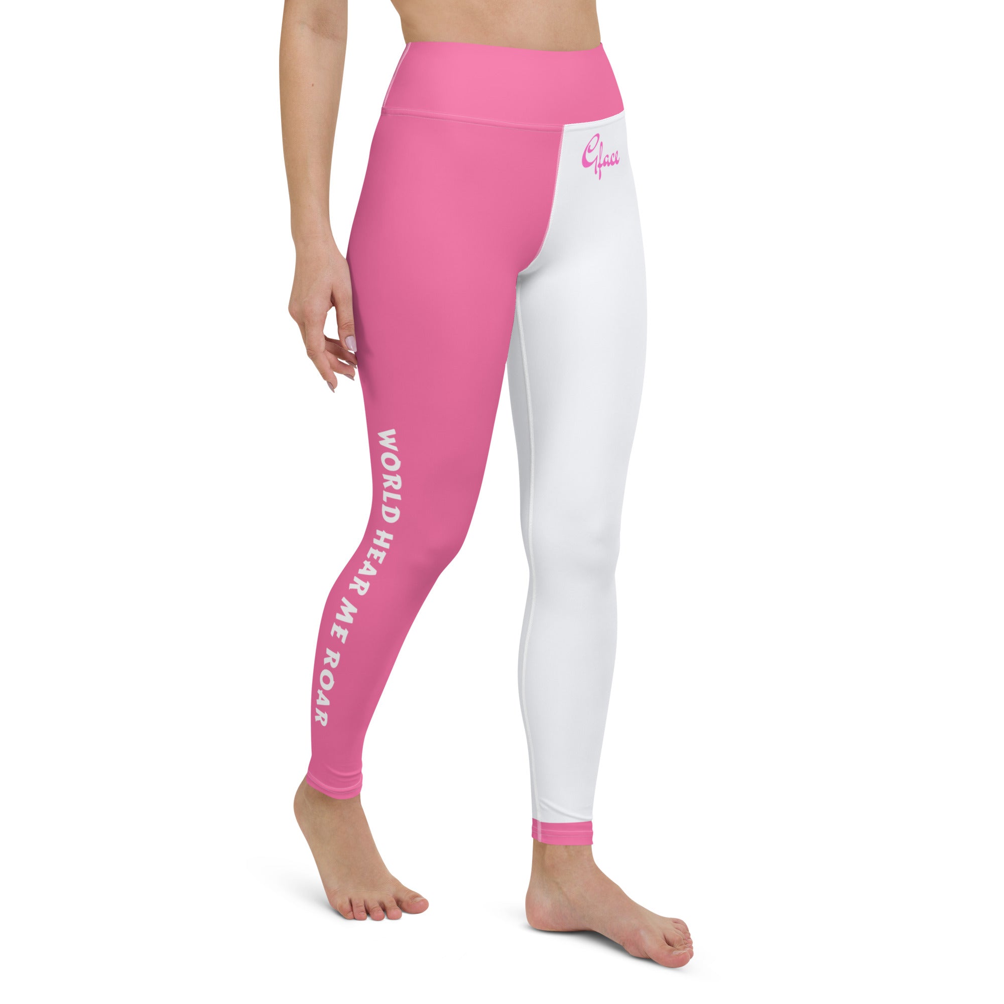 Yoga Leggings (W/Pink) GFACE World Hear Me Roar