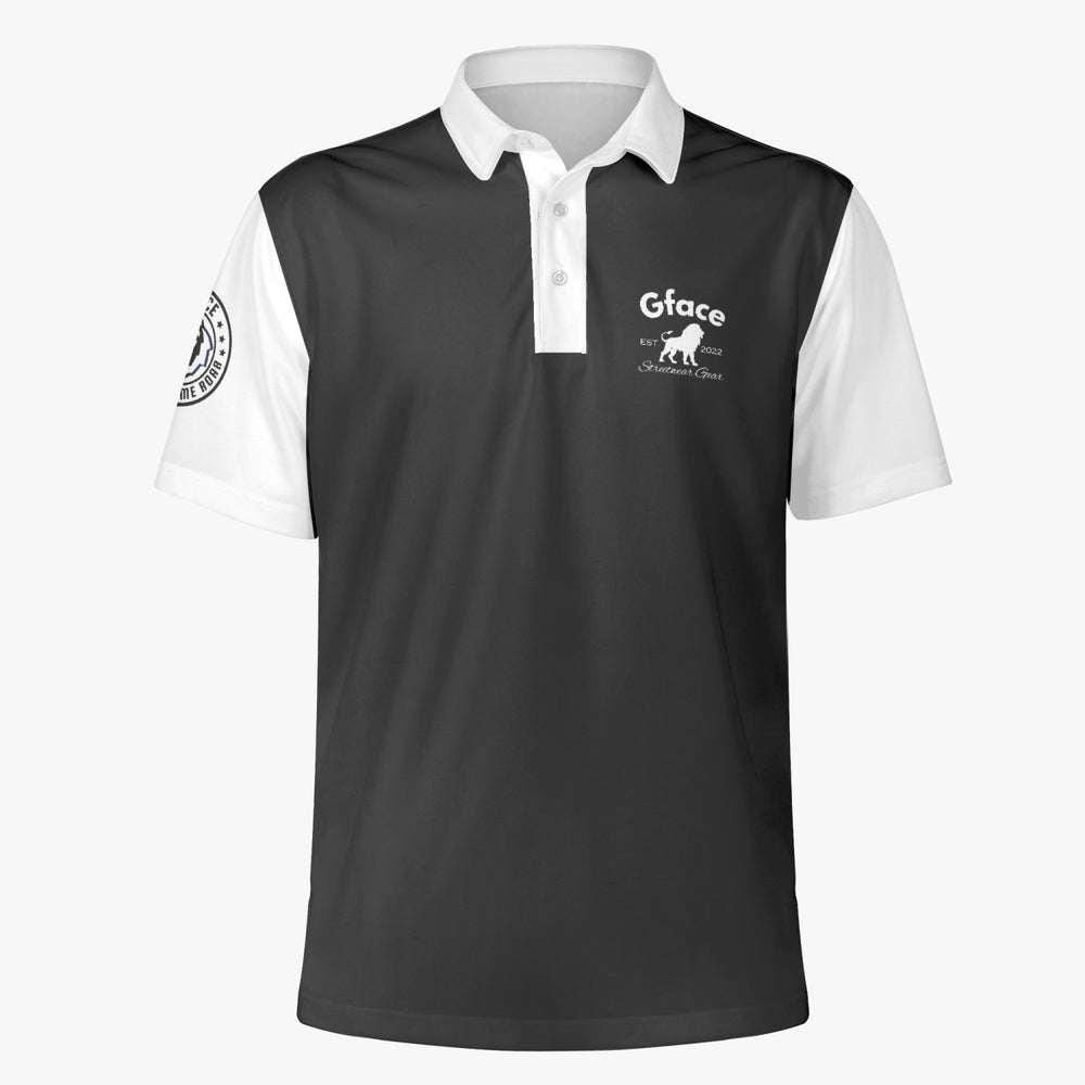 Gface Men's Black/White Polo Shirt