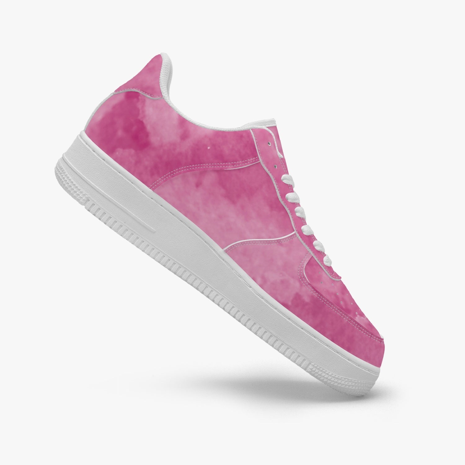 Gface AF1 Unisex Stone Wash Pink  Low-Top Leather Sports Sneakers