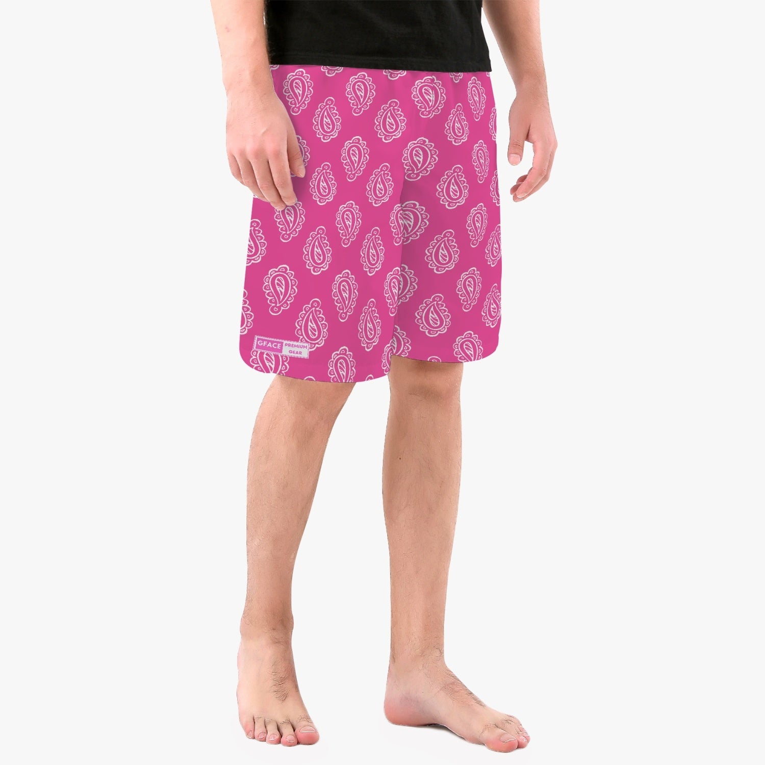 Gface Men’s Pink Bandana Shorts