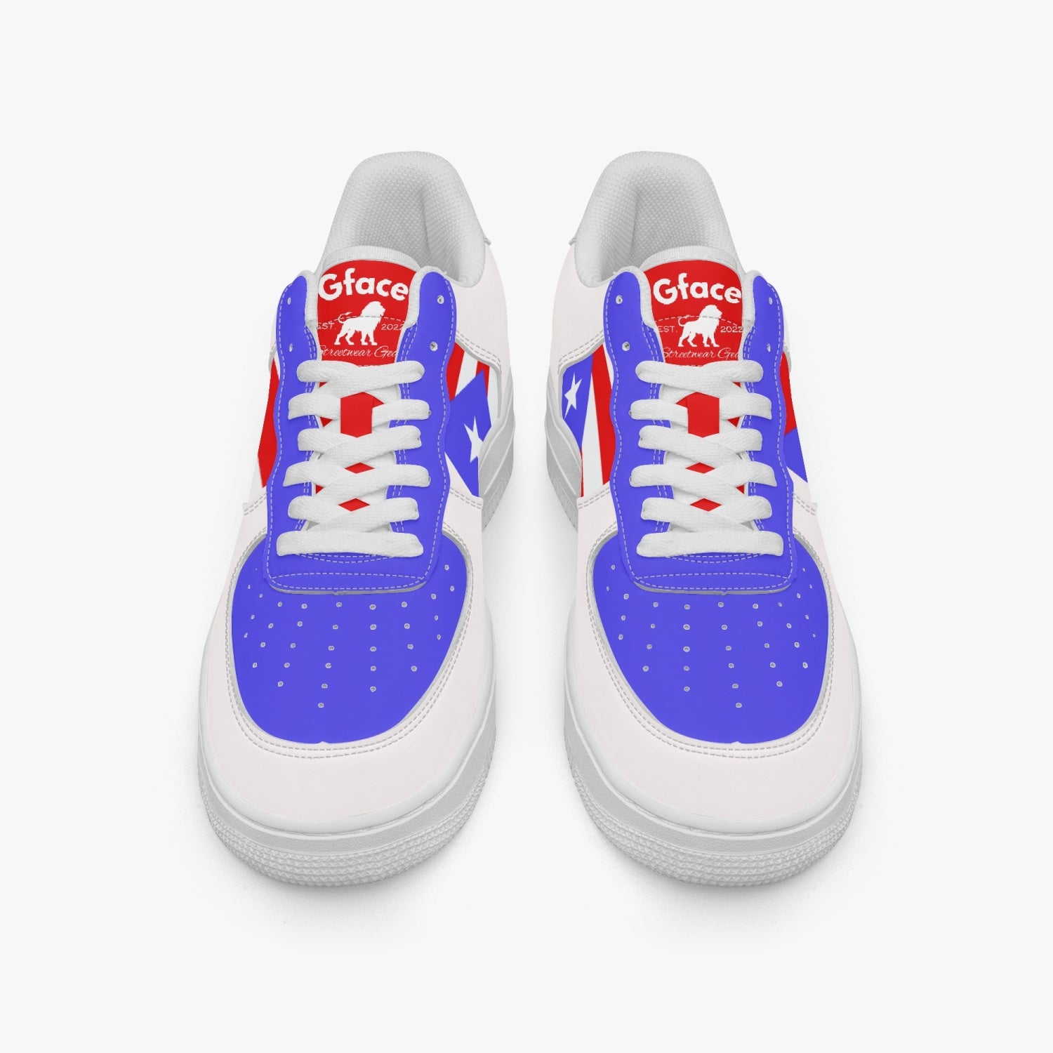 977. AF1 Low-Top Leather Sports Sneakers - Tongue Printable