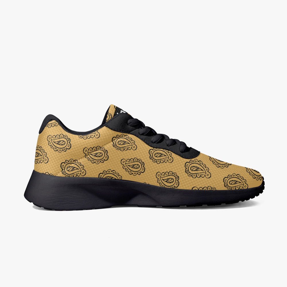 Gface Gold Bandana Unisex Lifestyle Mesh Running Shoes - Black