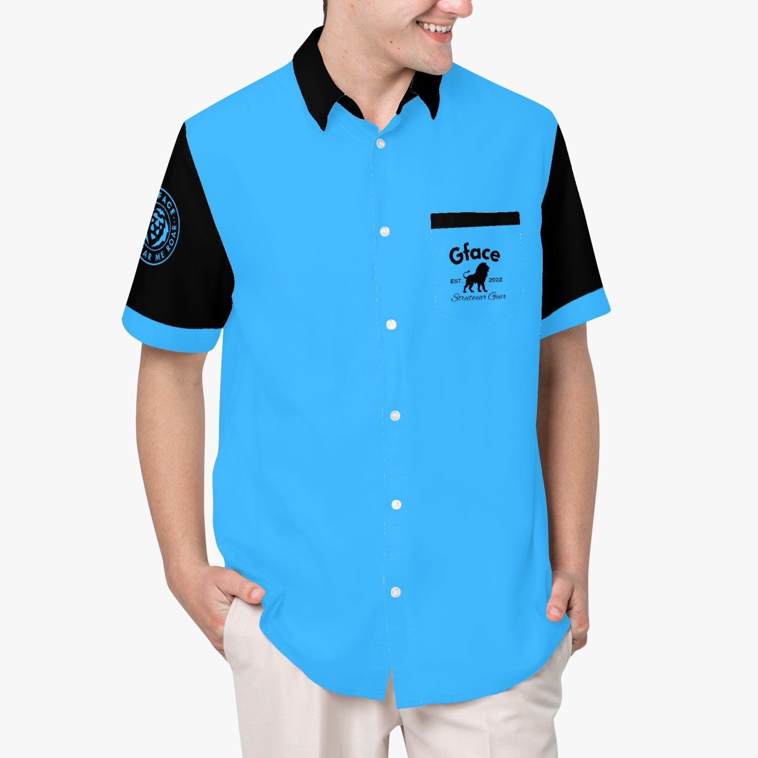 GFACE Blue/Black Sports Shirt